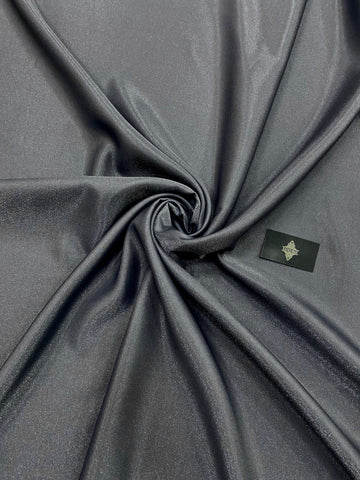 Tafta Fixa cu Sclipici Gri Antracit