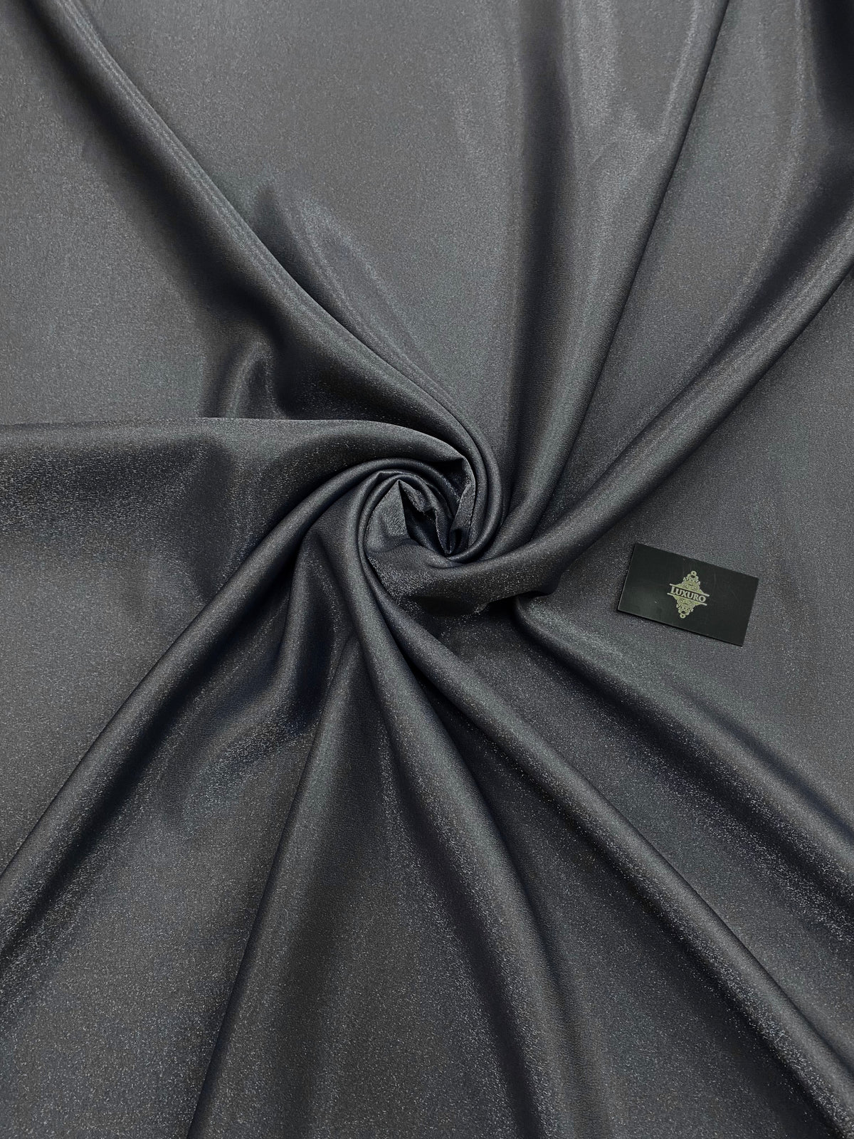 Tafta Fixa cu Sclipici Gri Antracit