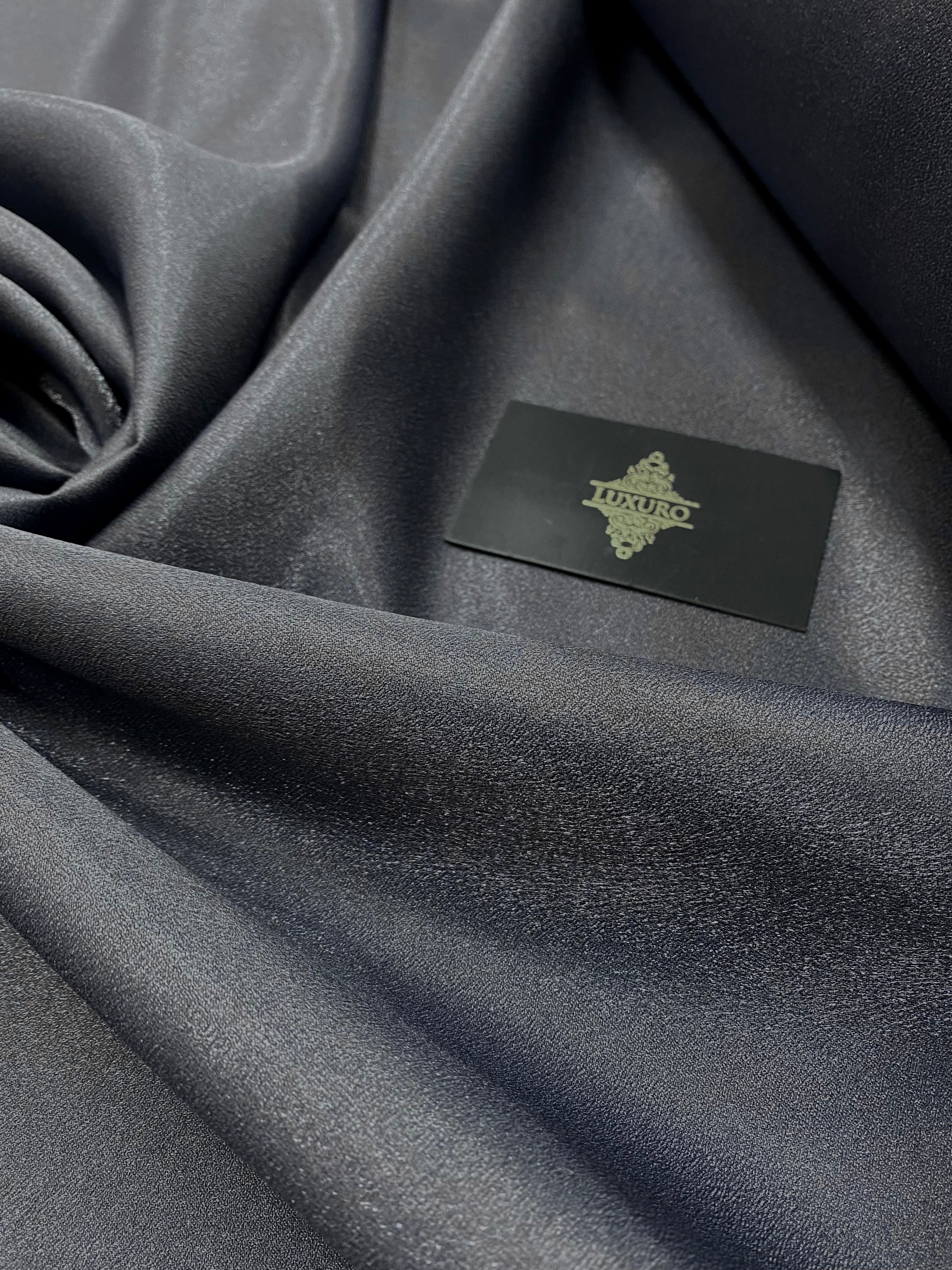 Tafta Fixa cu Sclipici Gri Antracit