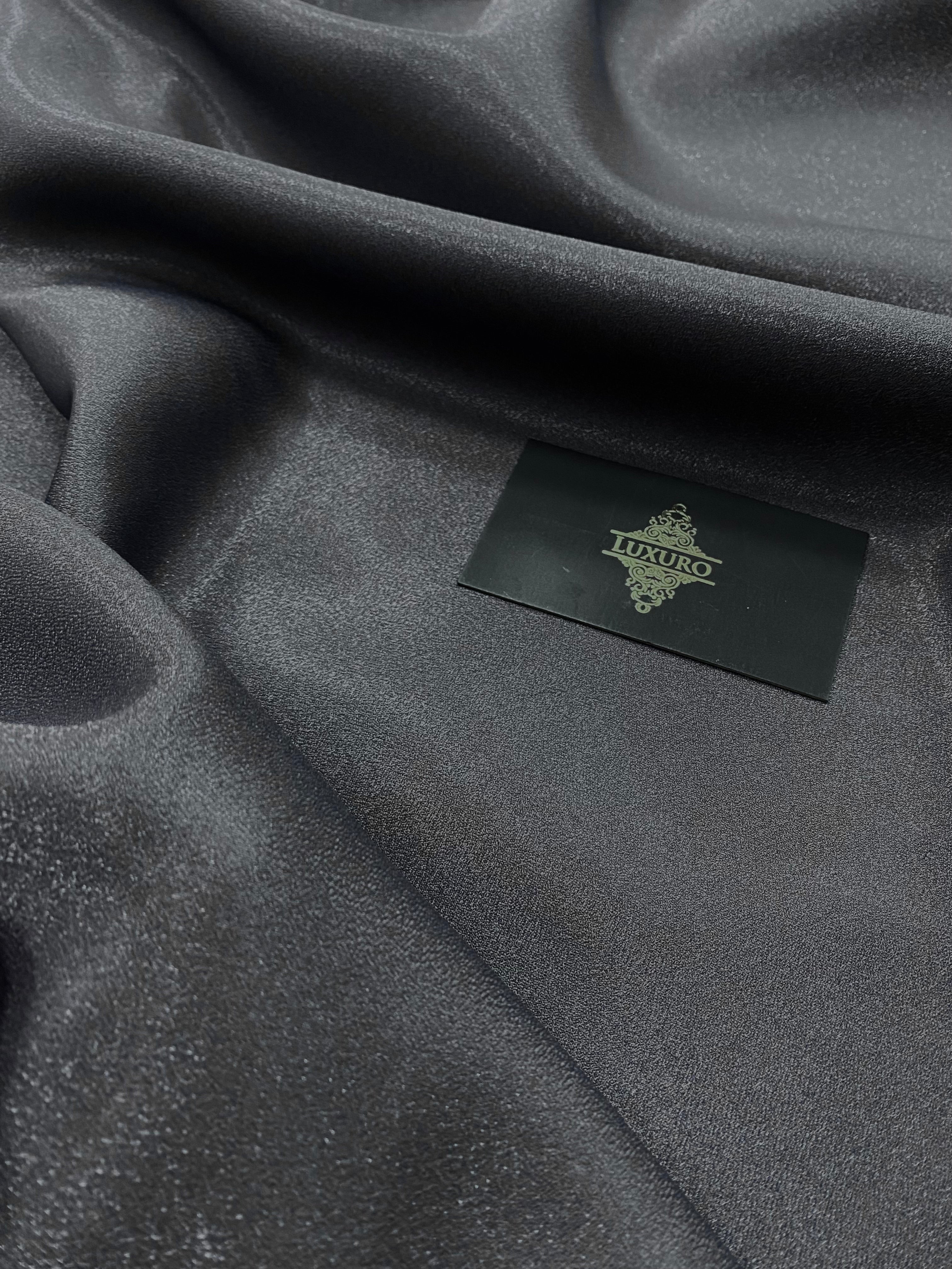 Tafta Fixa cu Sclipici Gri Antracit