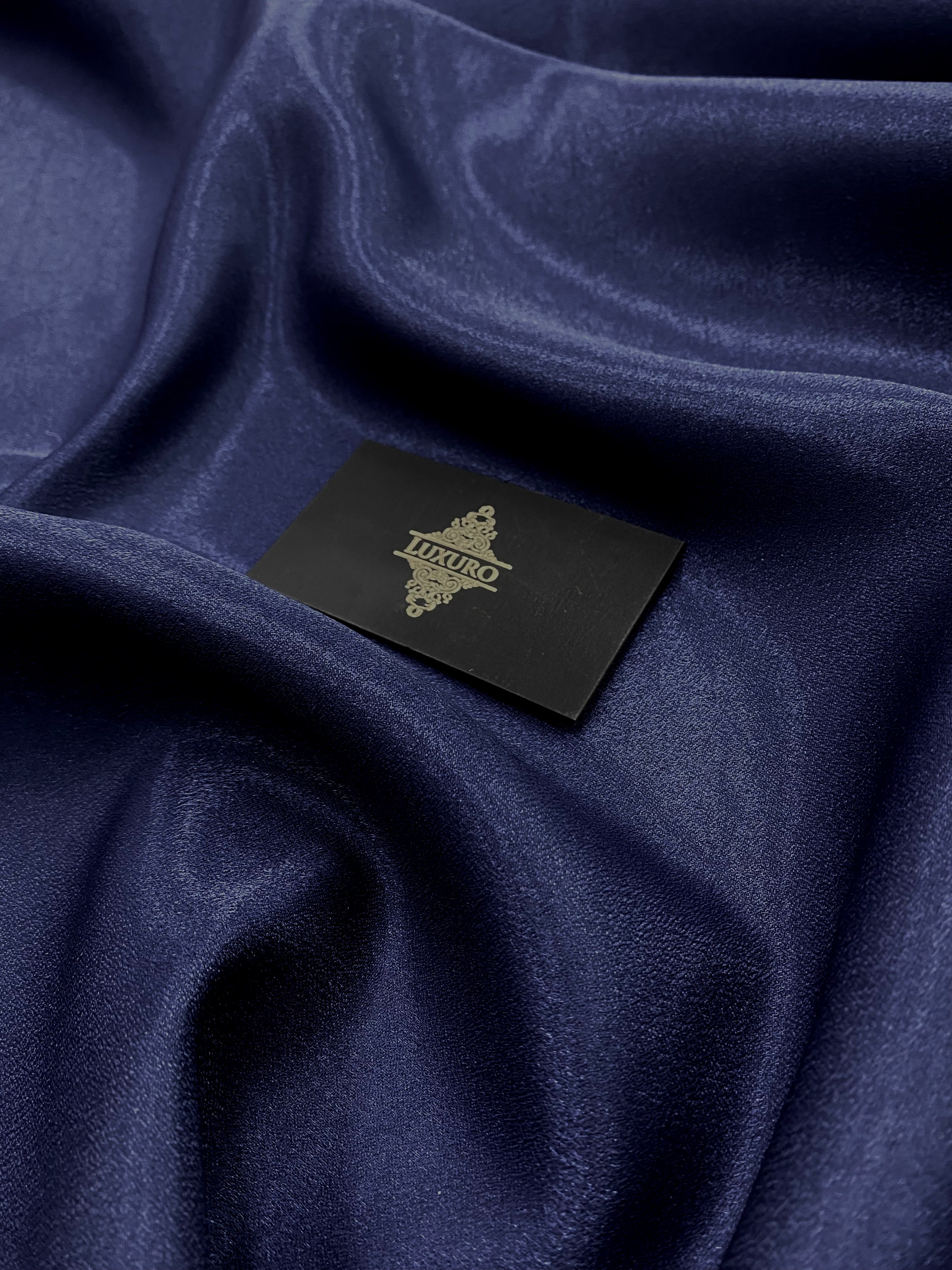 Tafta Fixa cu Sclipici Bleumarin