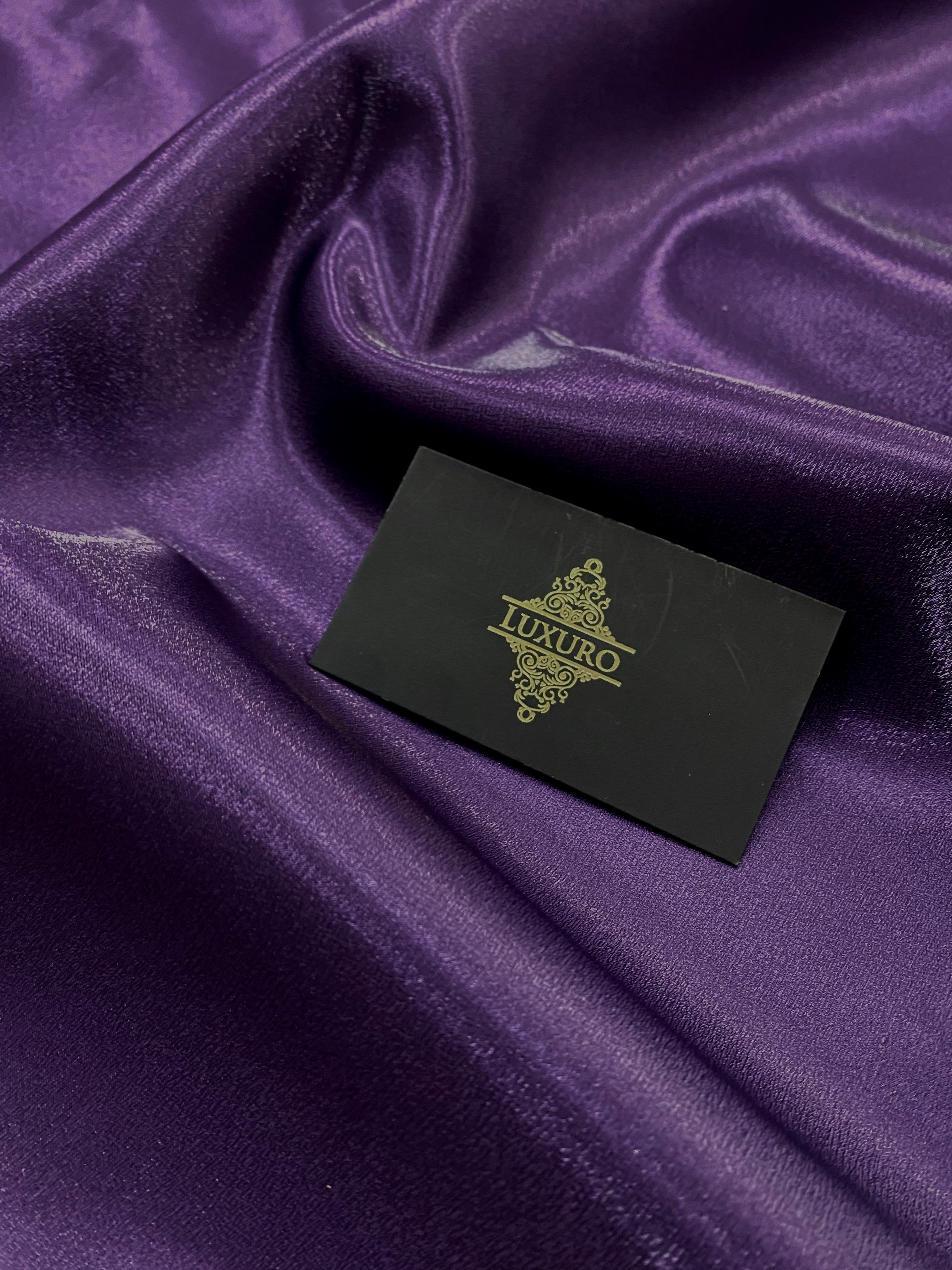 Tafta Fixa cu Sclipici Mov Inchis