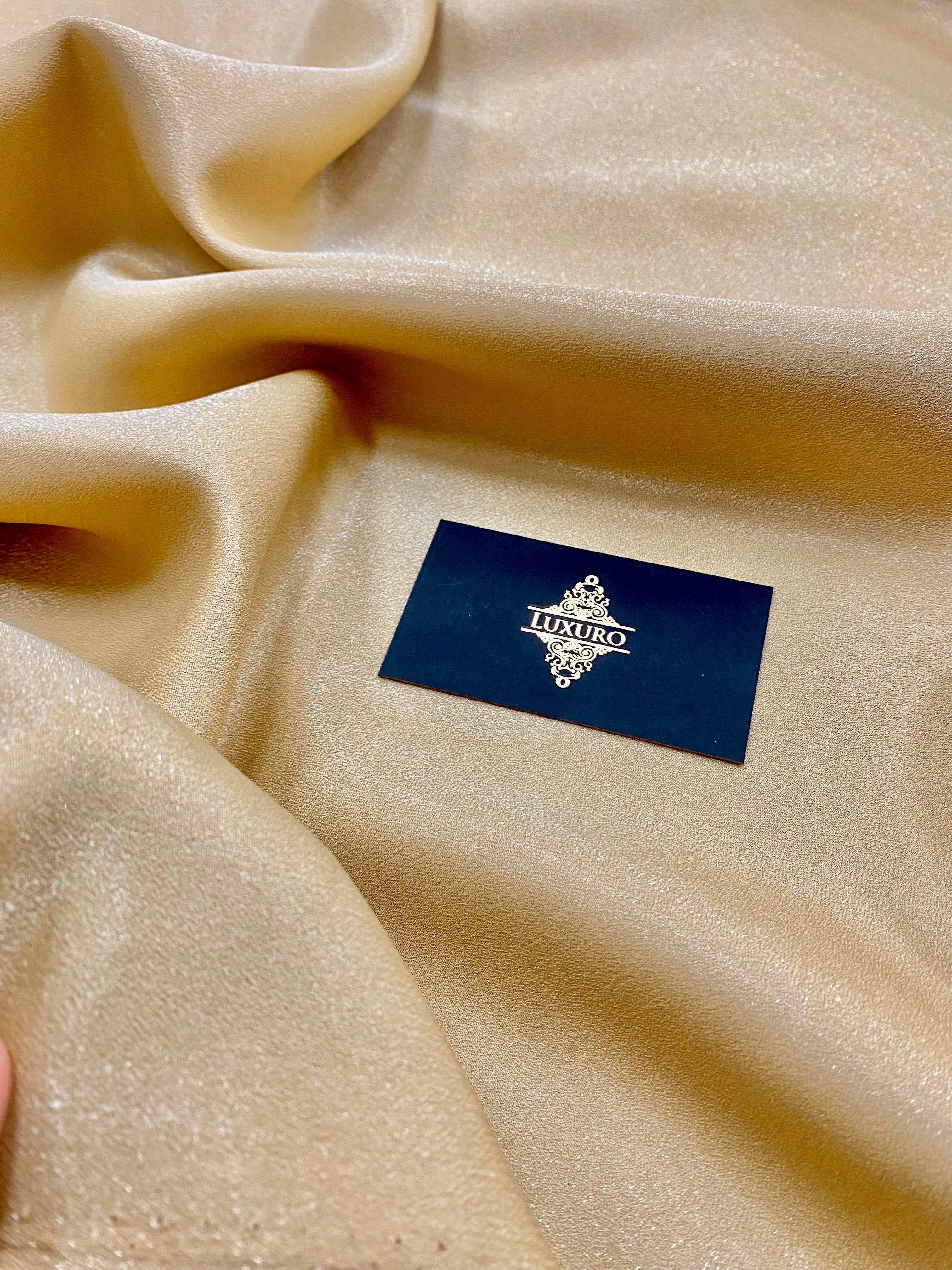 Tafta Fixa cu Sclipici Aurie