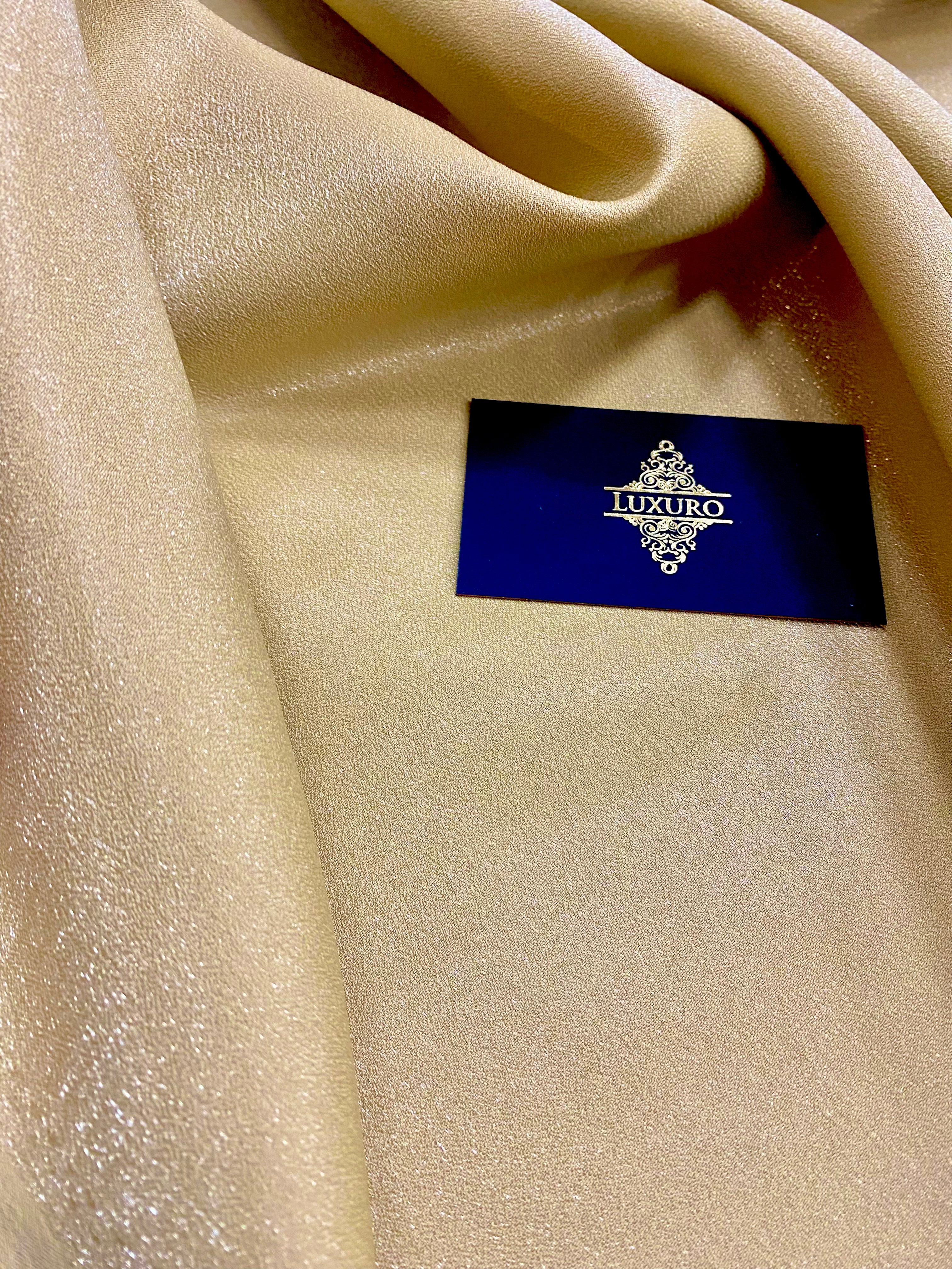 Tafta Fixa cu Sclipici Aurie