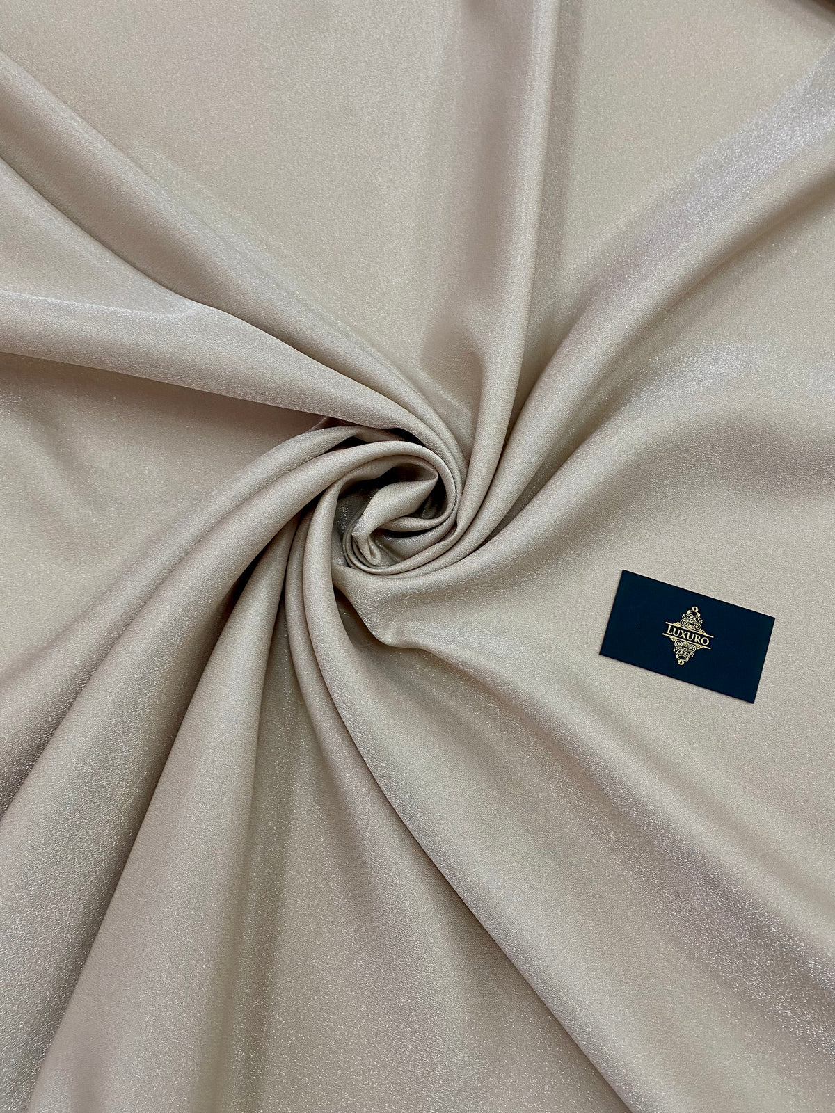 Tafta Fixa cu Sclipici Bej Nisipiu