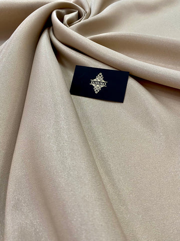 Fixed Taffeta with Glitter Sand Beige - 3 m Width