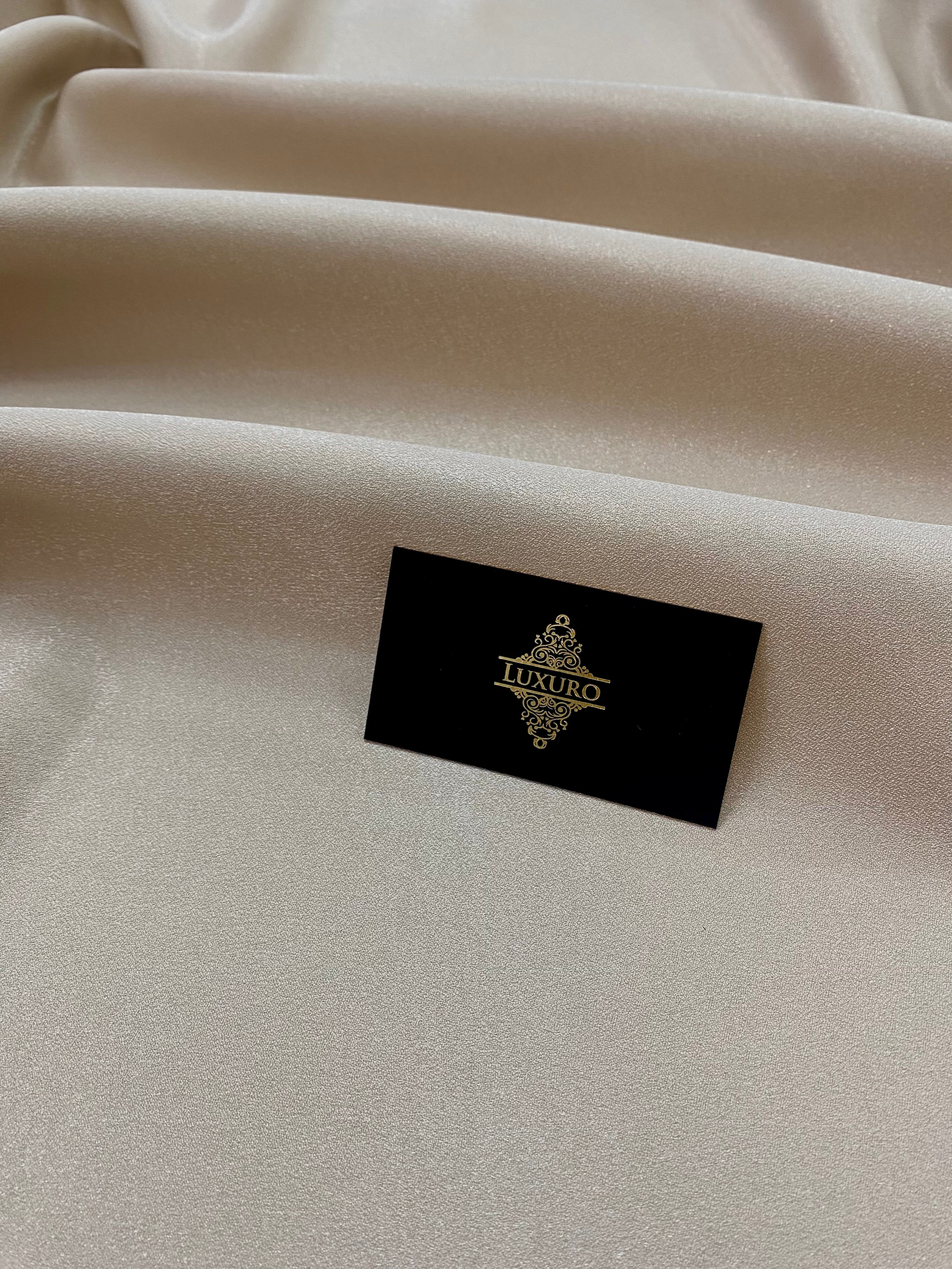 Tafta Fixa cu Sclipici Bej Nisipiu