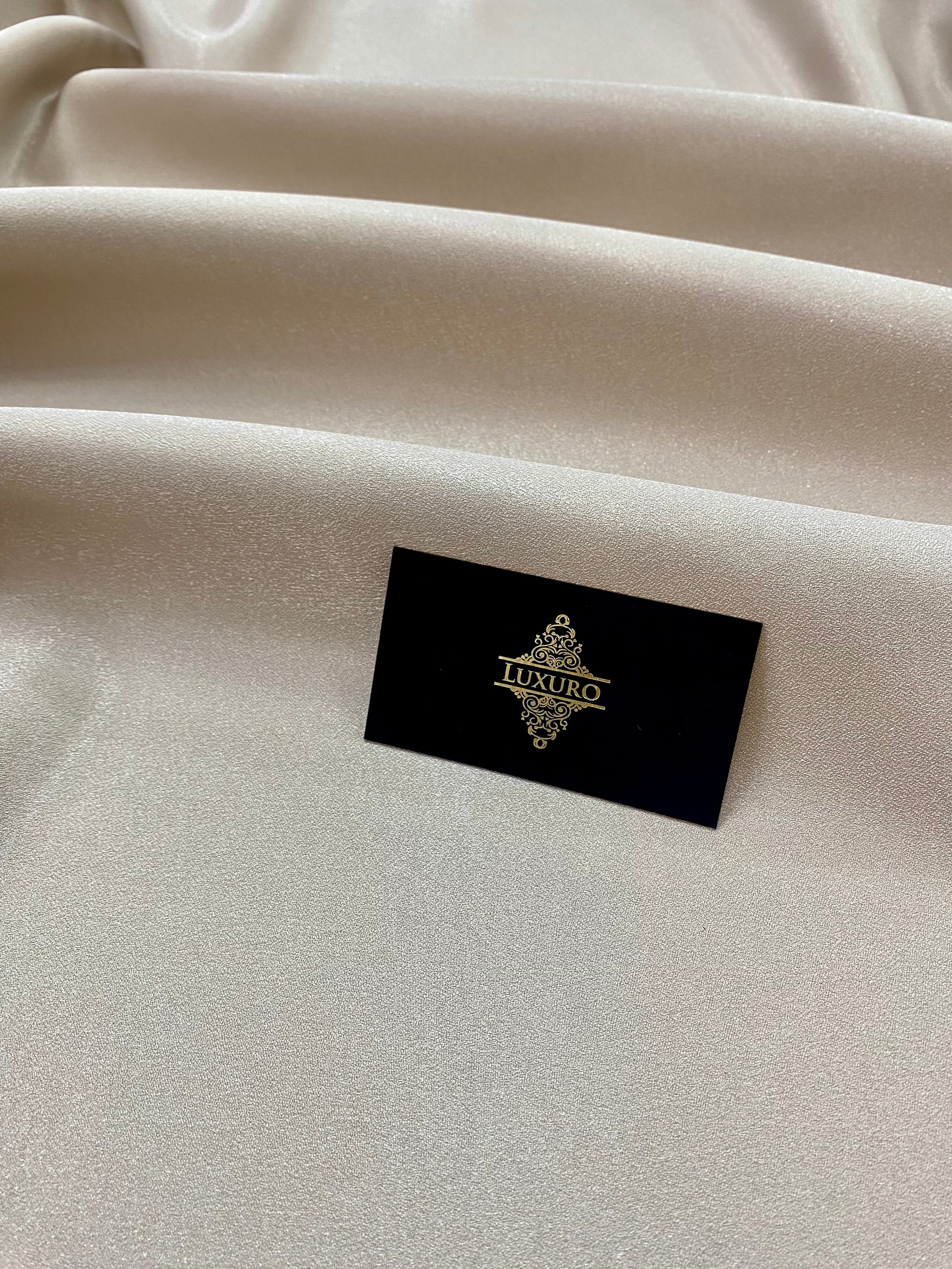 Fixed Taffeta with Glitter Sand Beige - 3 m Width