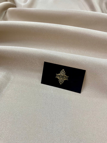 Fixed Taffeta with Glitter Sand Beige - 3 m Width