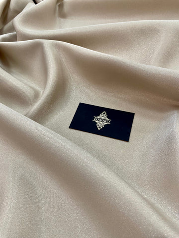 Fixed Taffeta with Glitter Sand Beige - 3 m Width