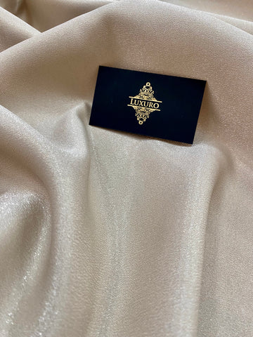 Fixed Taffeta with Glitter Sand Beige - 3 m Width