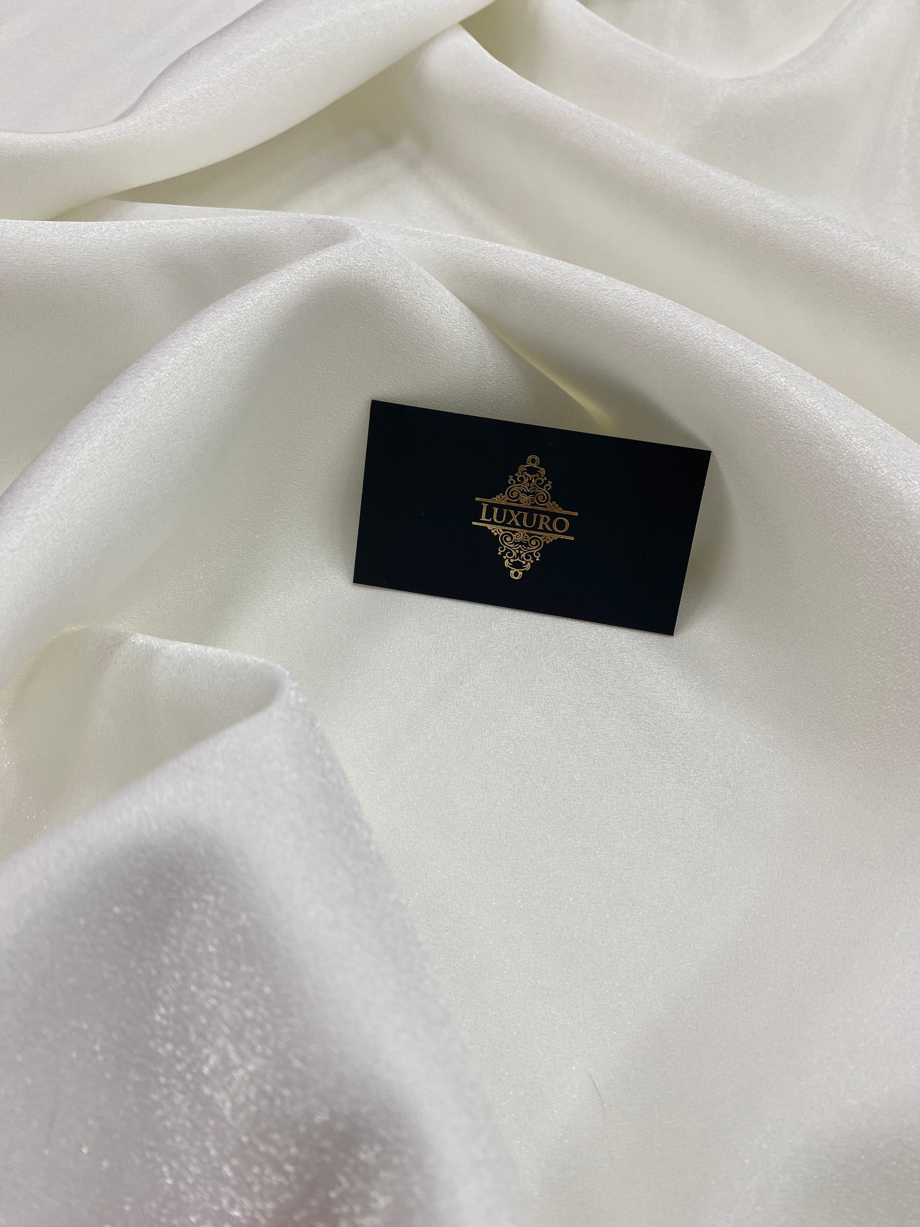 Tafta Fixa cu Sclipici Ivory