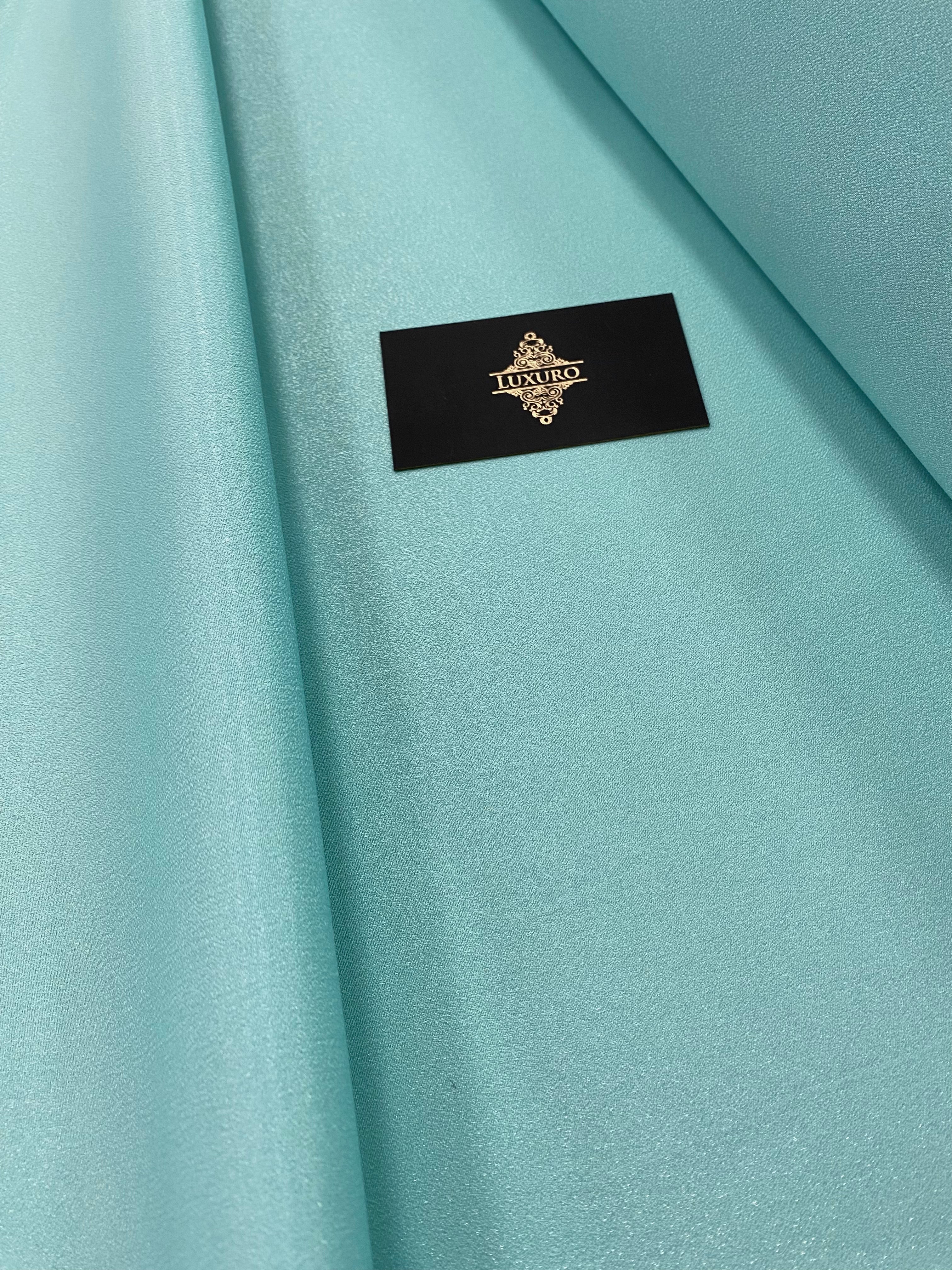 Tafta Fixa cu Sclipici Turcoaz