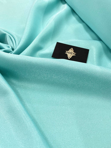 Turquoise Glitter Fixed Taffeta - 3 m Width