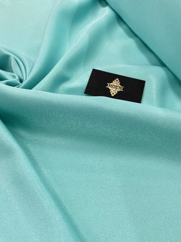 Tafta Fixa cu Sclipici Turcoaz