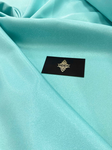 Turquoise Glitter Fixed Taffeta - 3 m Width