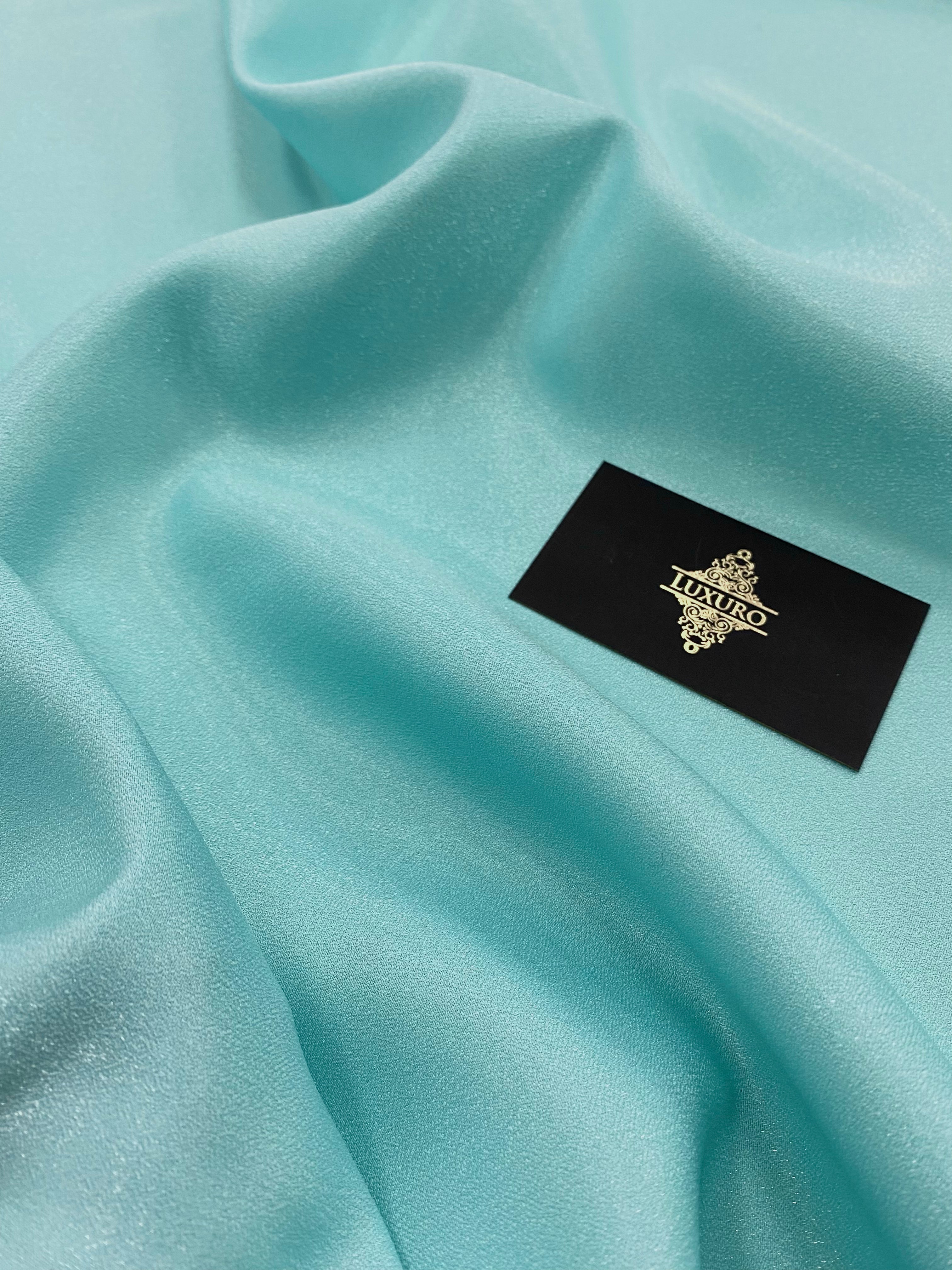 Tafta Fixa cu Sclipici Turcoaz