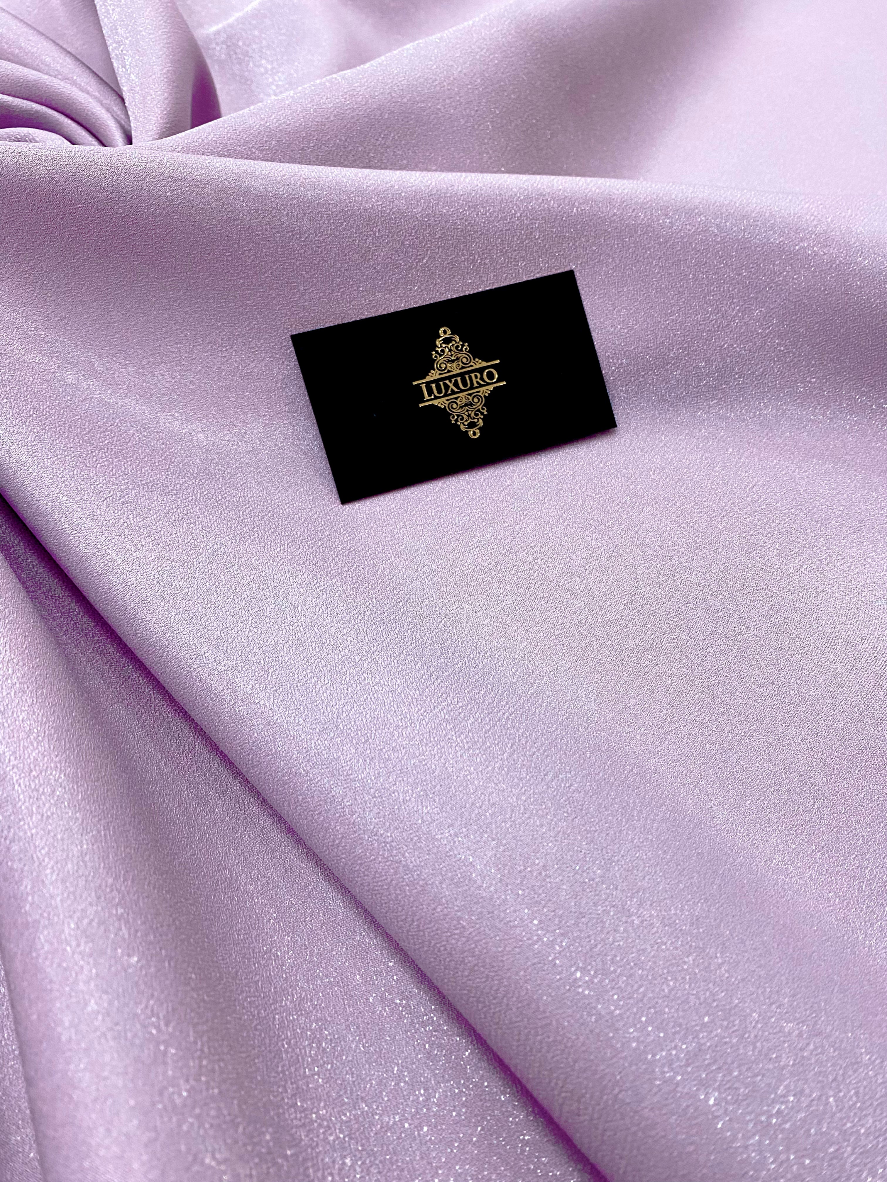 Tafta Fixa cu Sclipici Lavanda Deschis