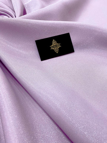 Tafta Fixa cu Sclipici Lavanda Deschis