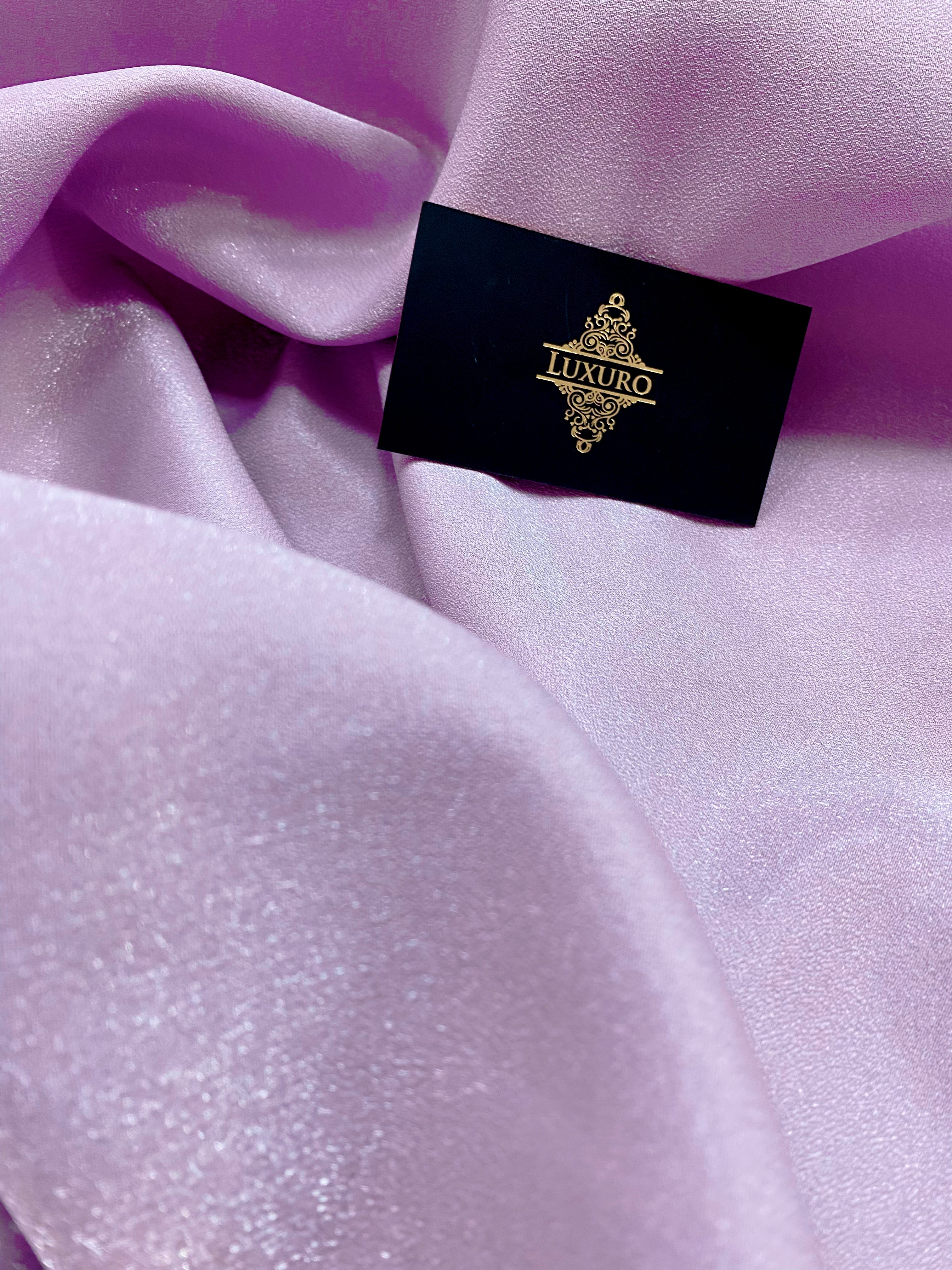 Tafta Fixa cu Sclipici Lavanda Deschis