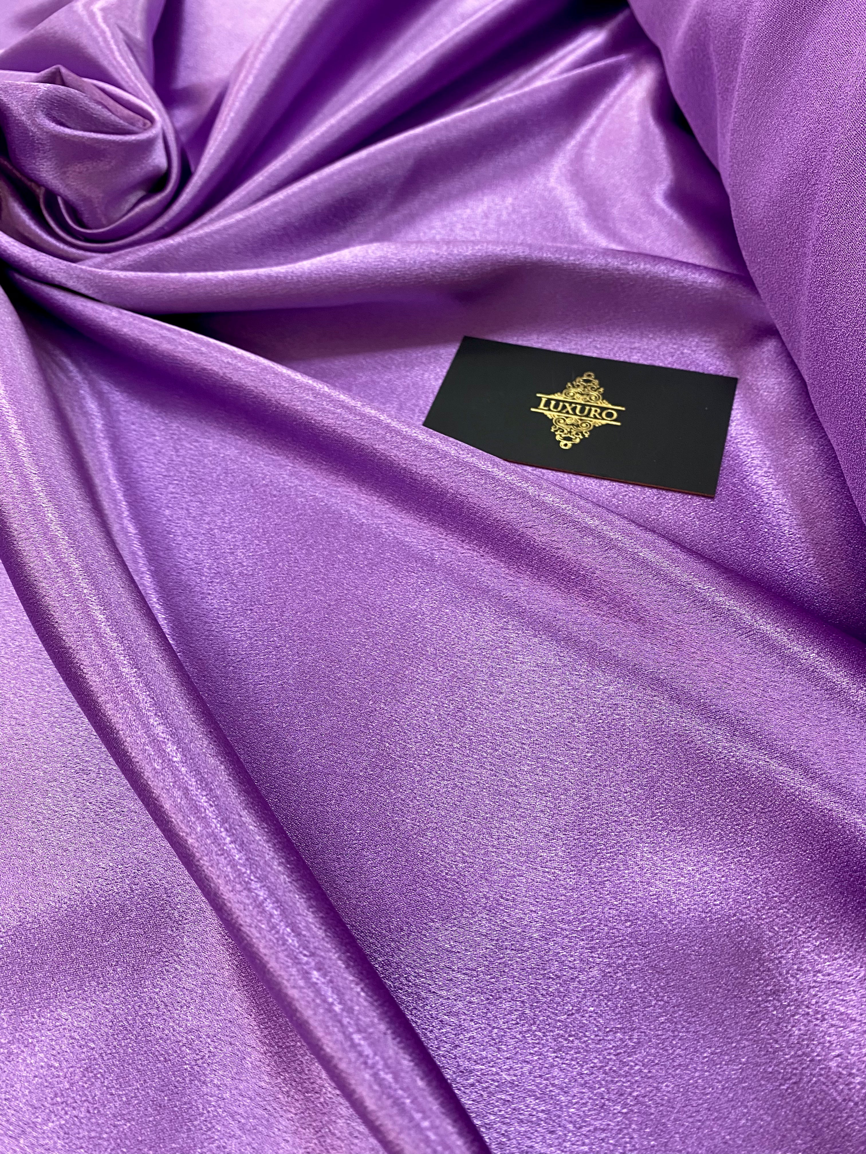 Shiny Elastic Taffeta Dark Lavender