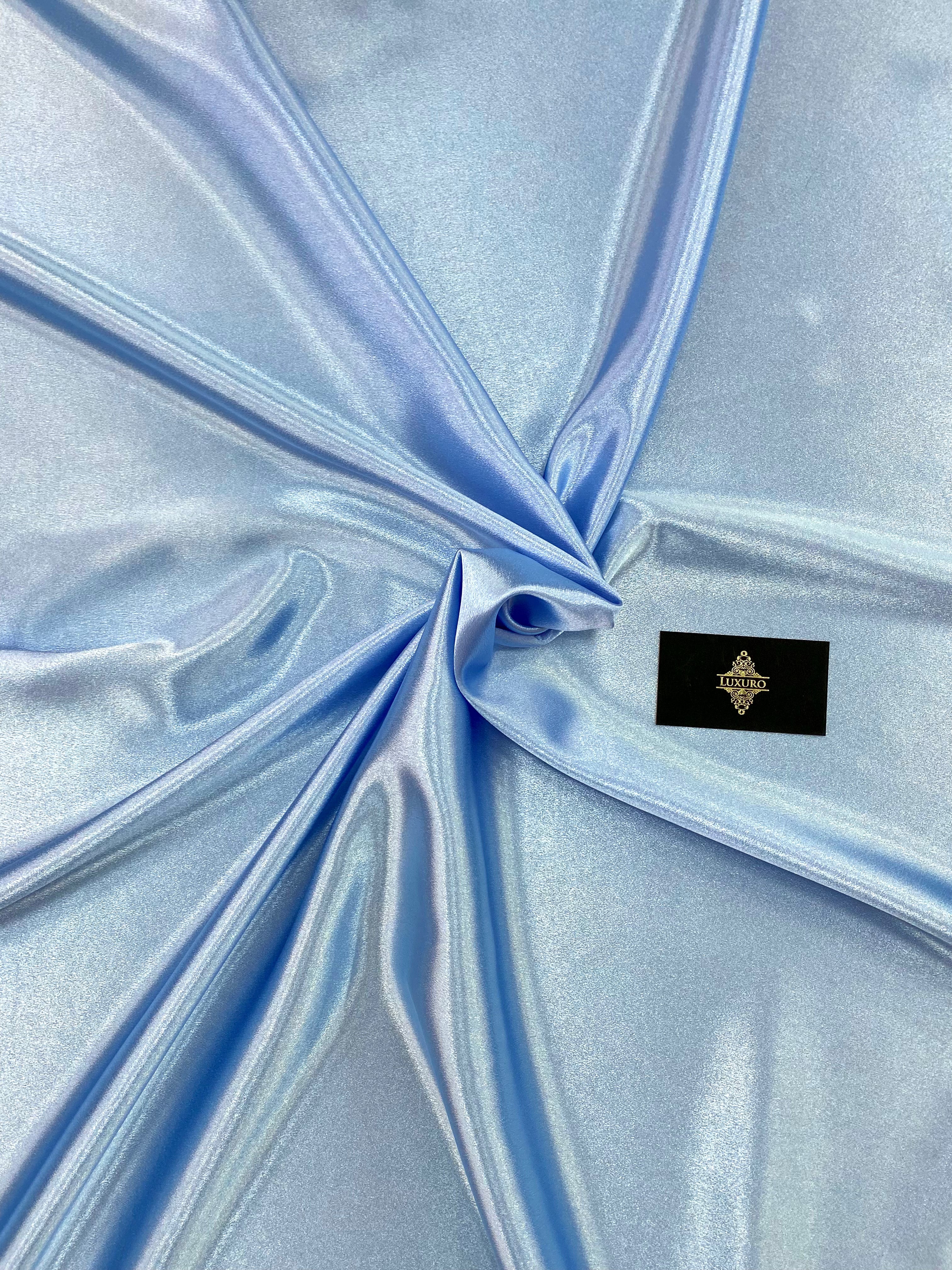 Tafta Elastica Metalizata Baby Blue