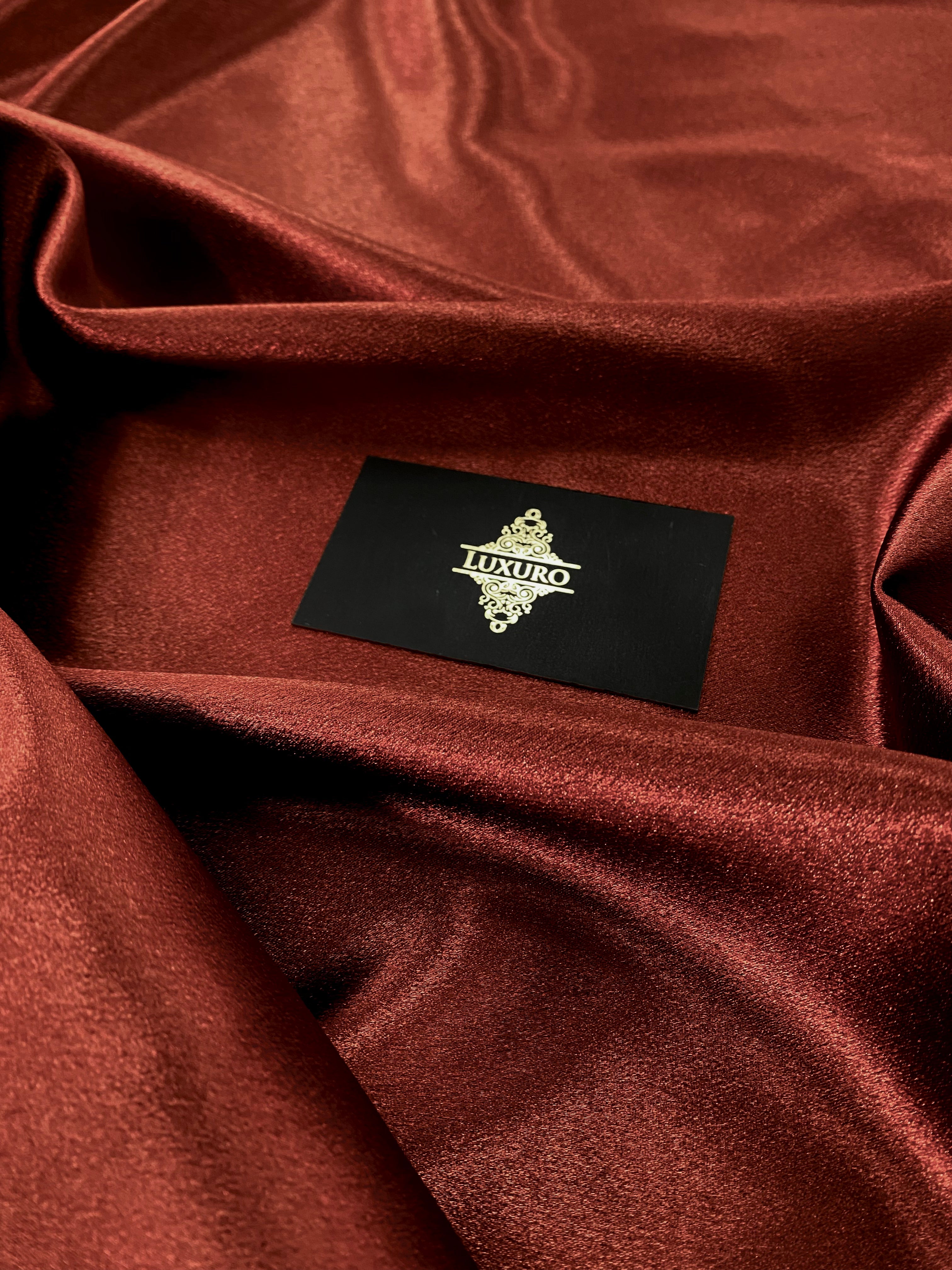 Tafta Elastica Metalizata Teracota Inchis