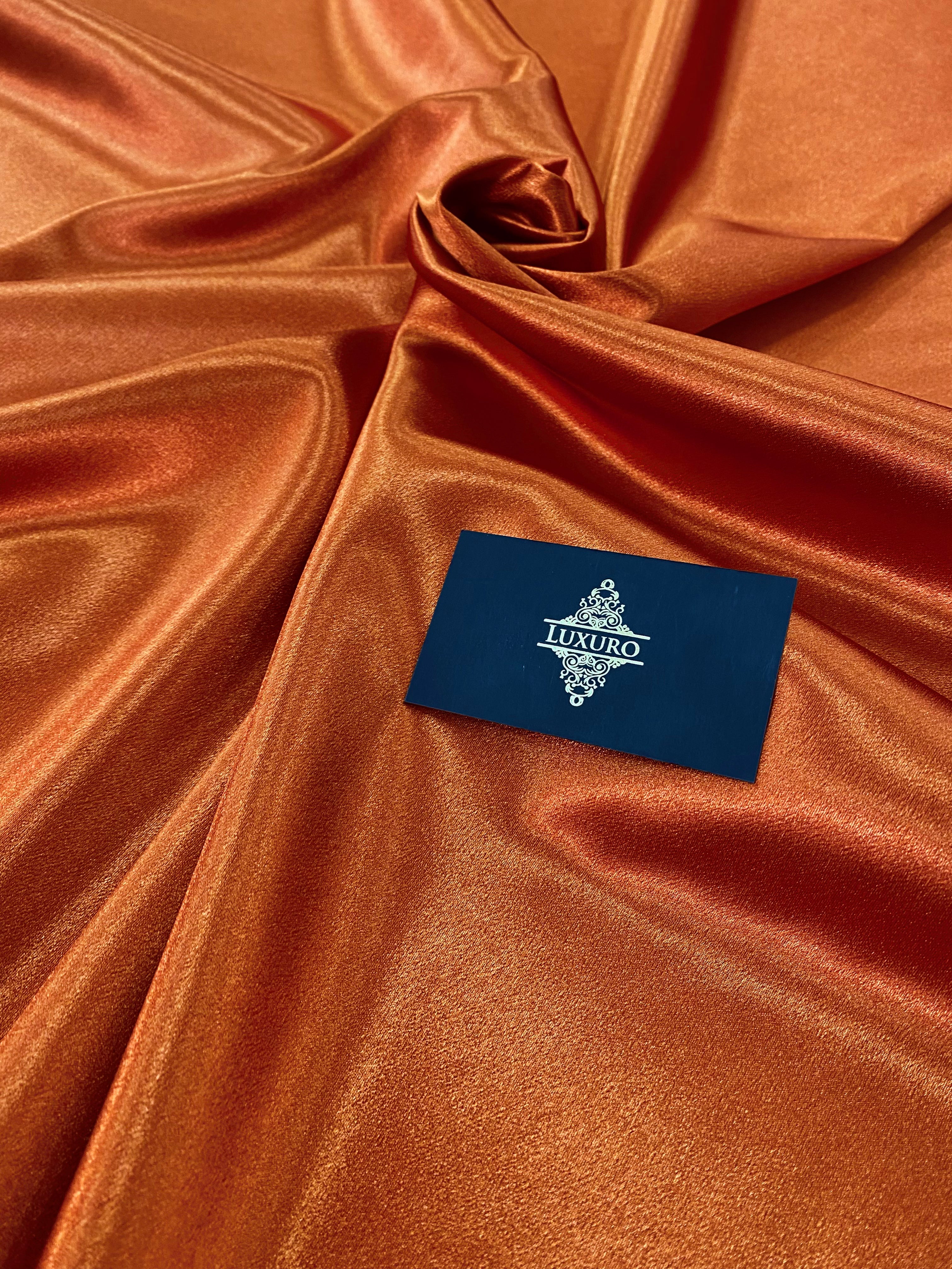 Tafta Elastica Metalizata Teracota Deschis