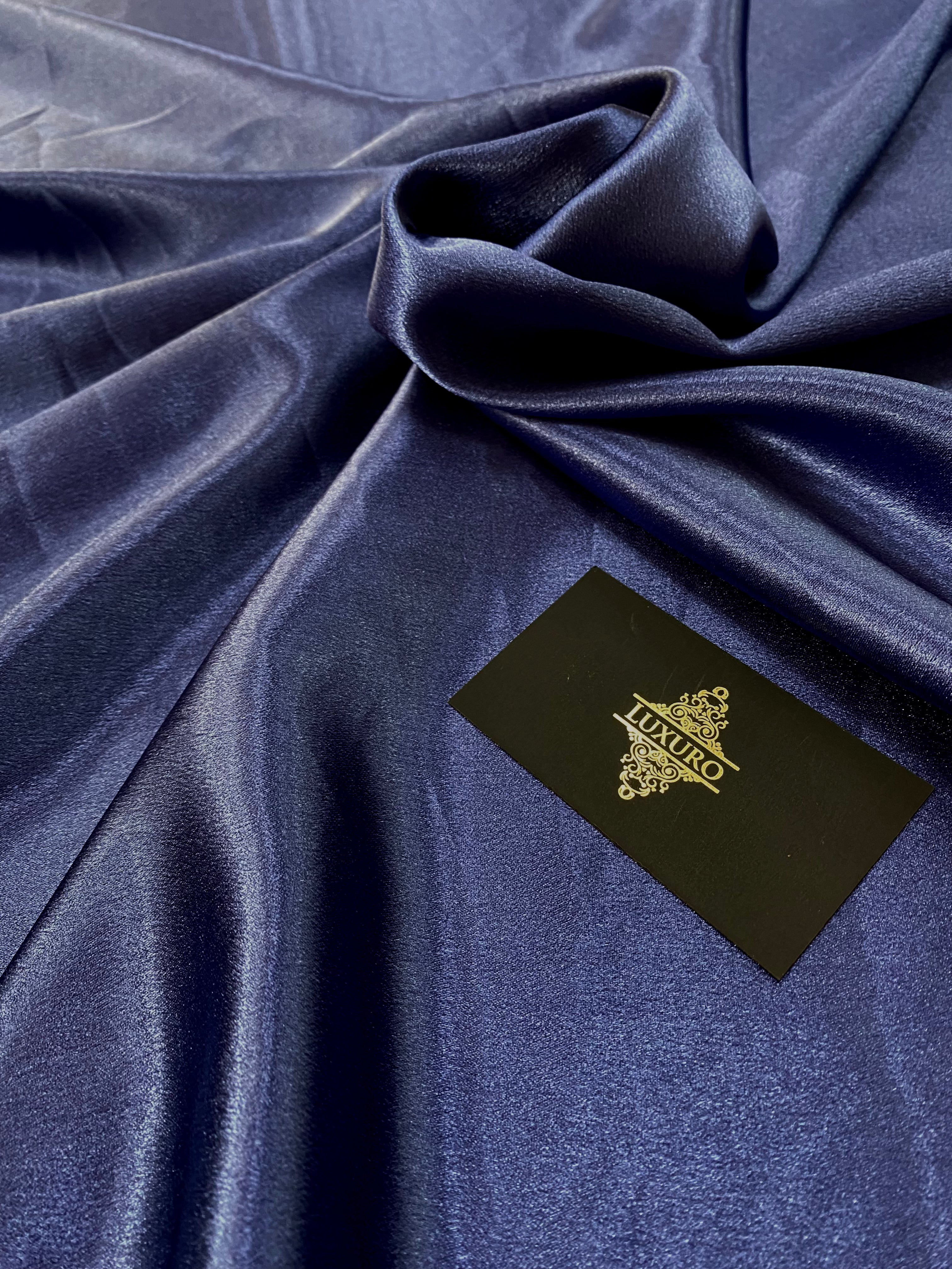 Tafta Elastica Metalizata Albastru Marin