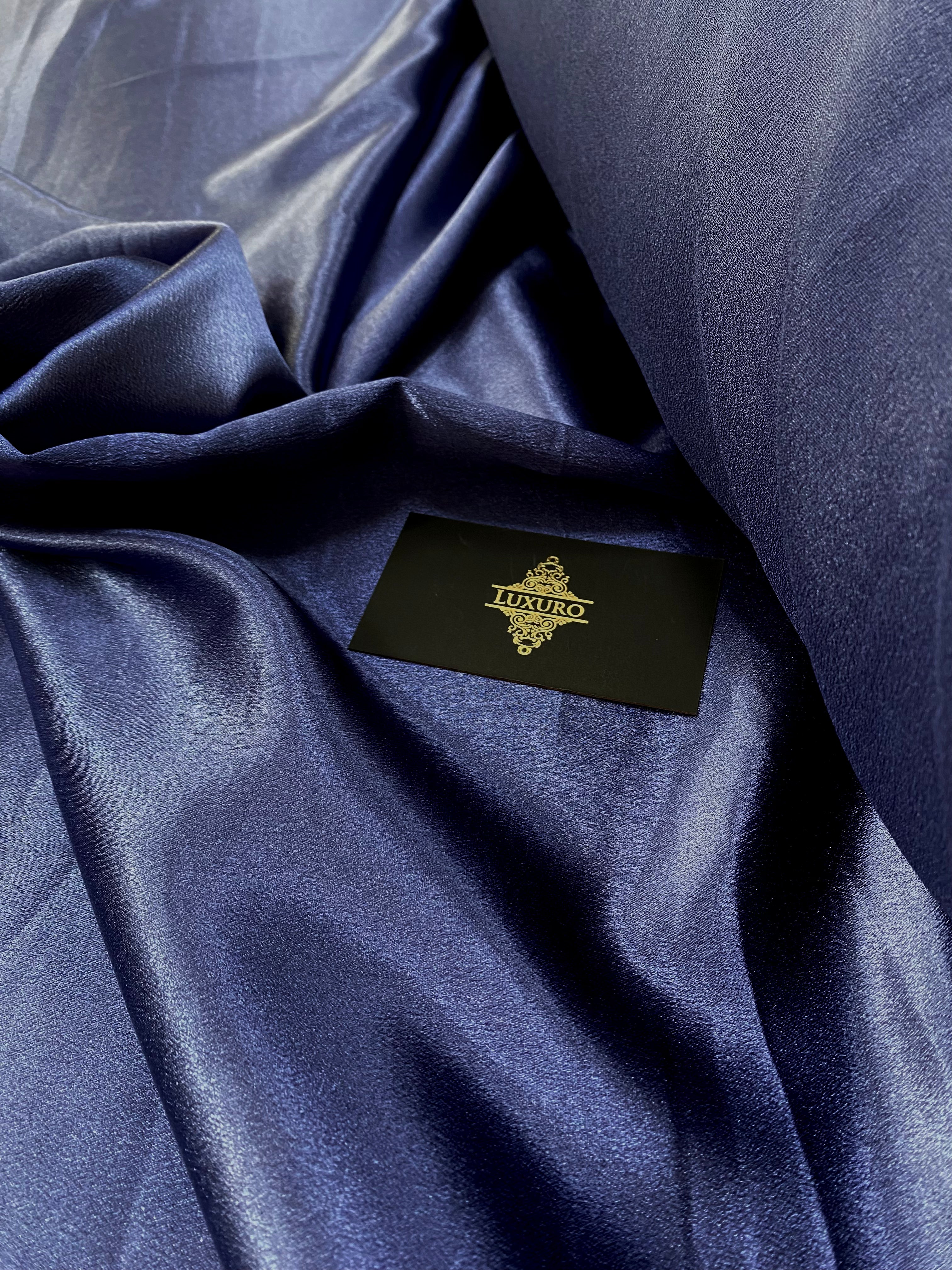 Tafta Elastica Metalizata Albastru Marin