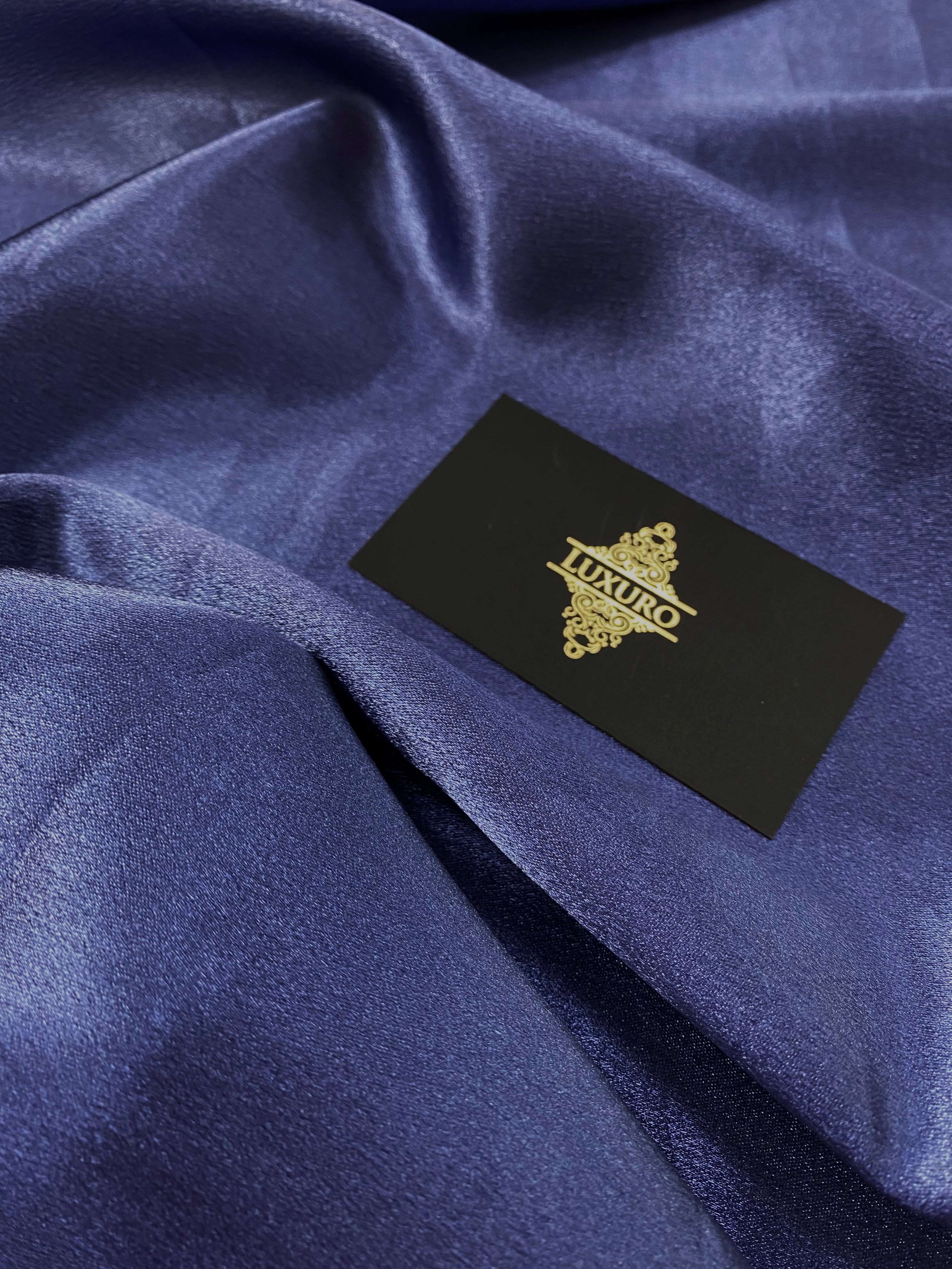 Tafta Elastica Metalizata Albastru Marin