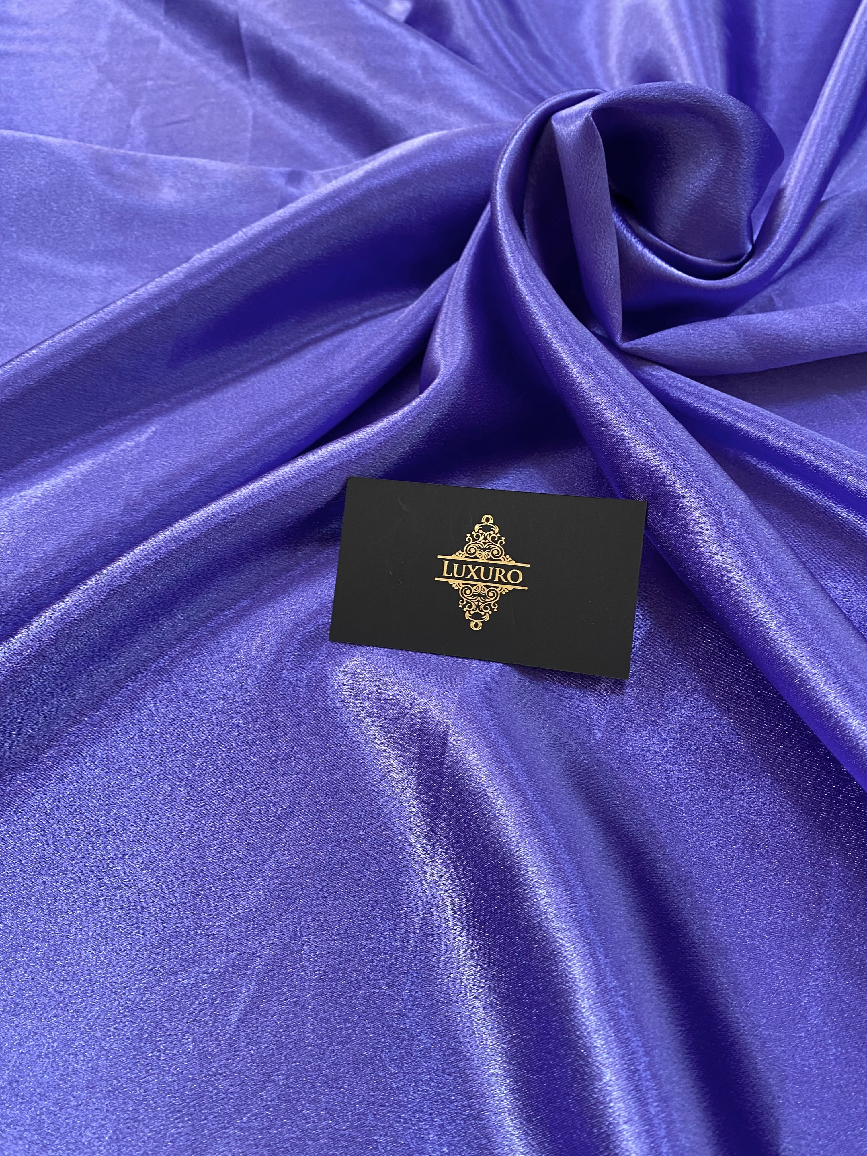 Tafta Elastica Metalizata Indigo