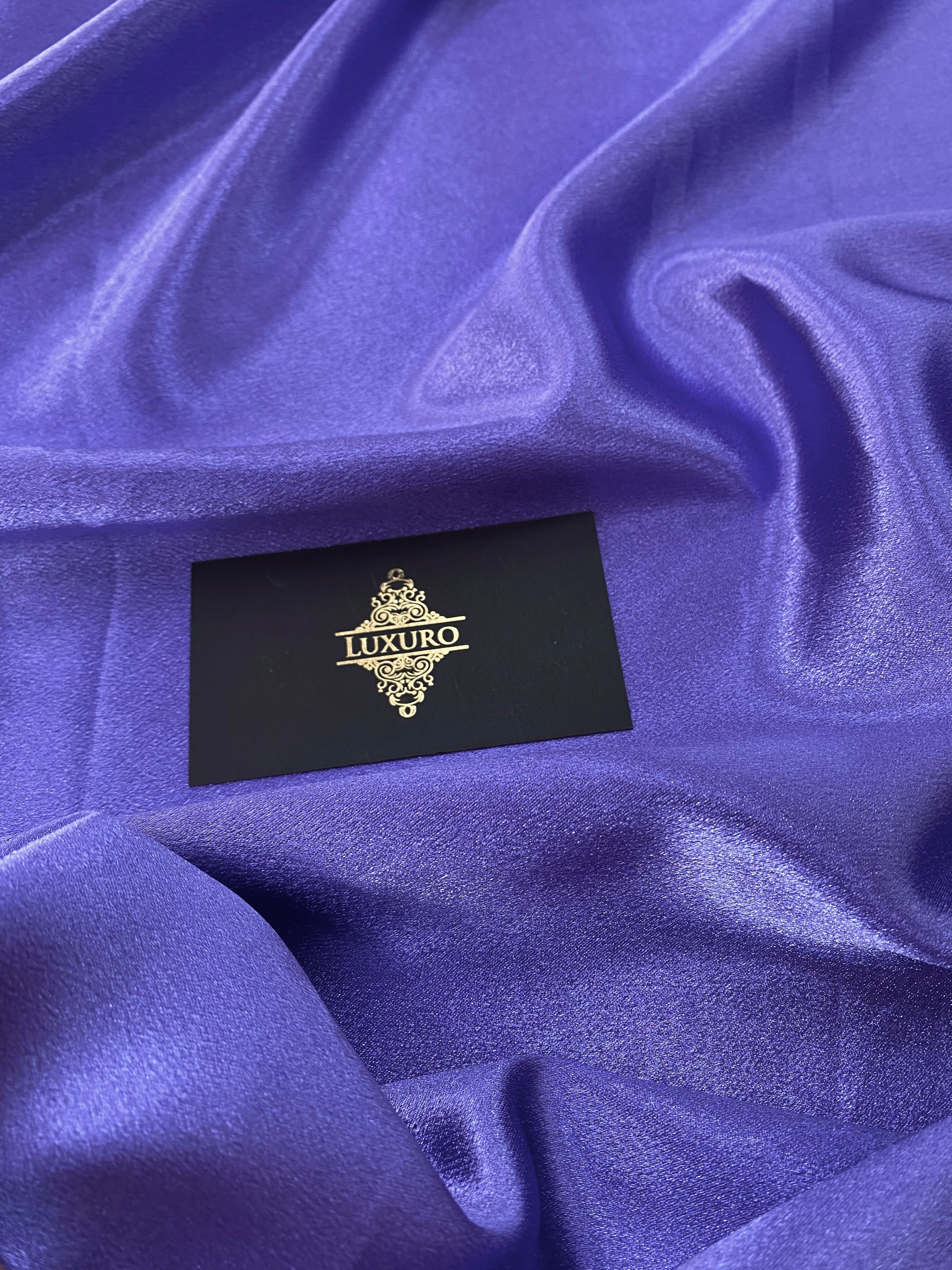 Tafta Elastica Metalizata Indigo