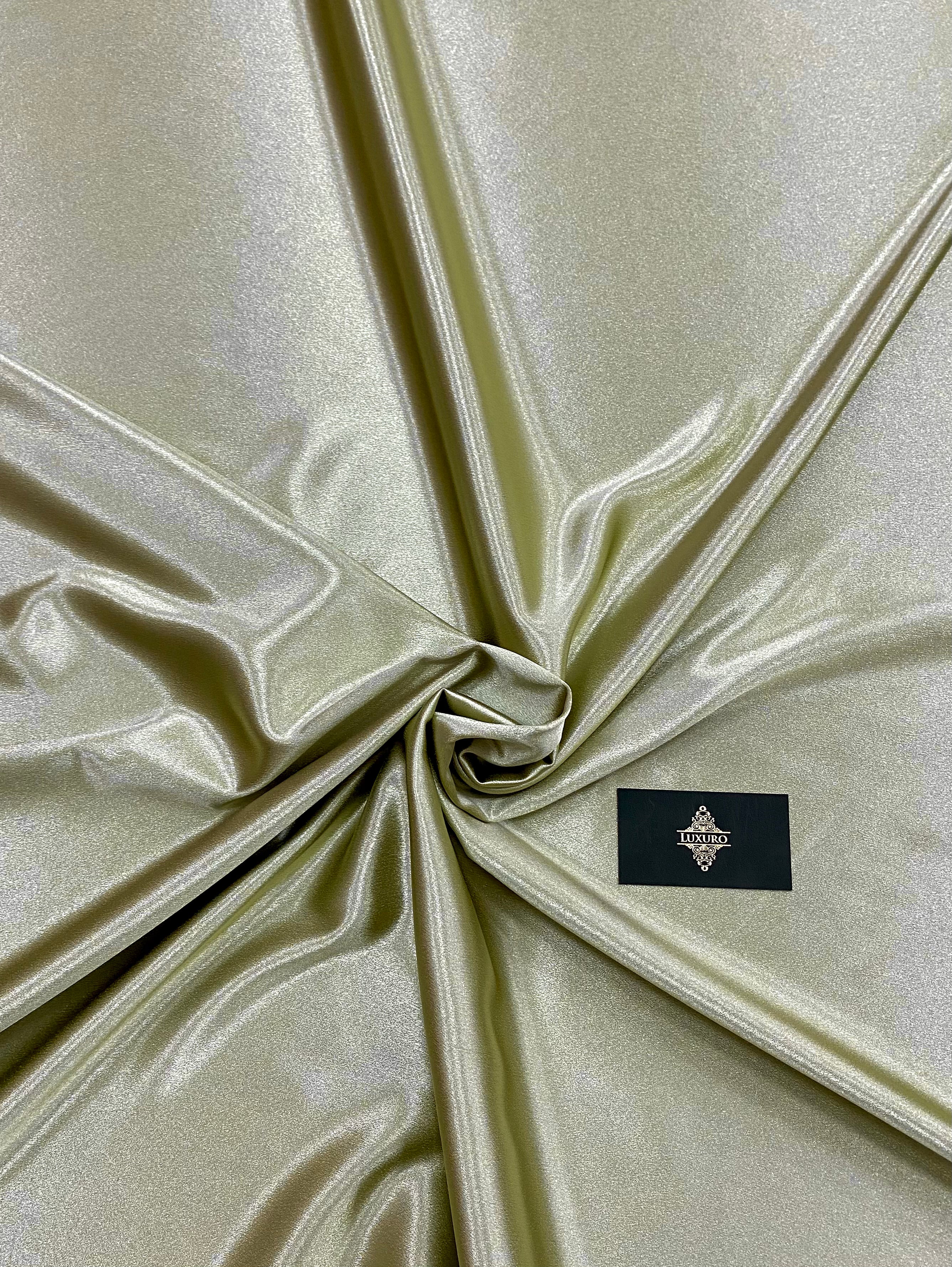 Metálfényű elasztikus taft, poros zöld