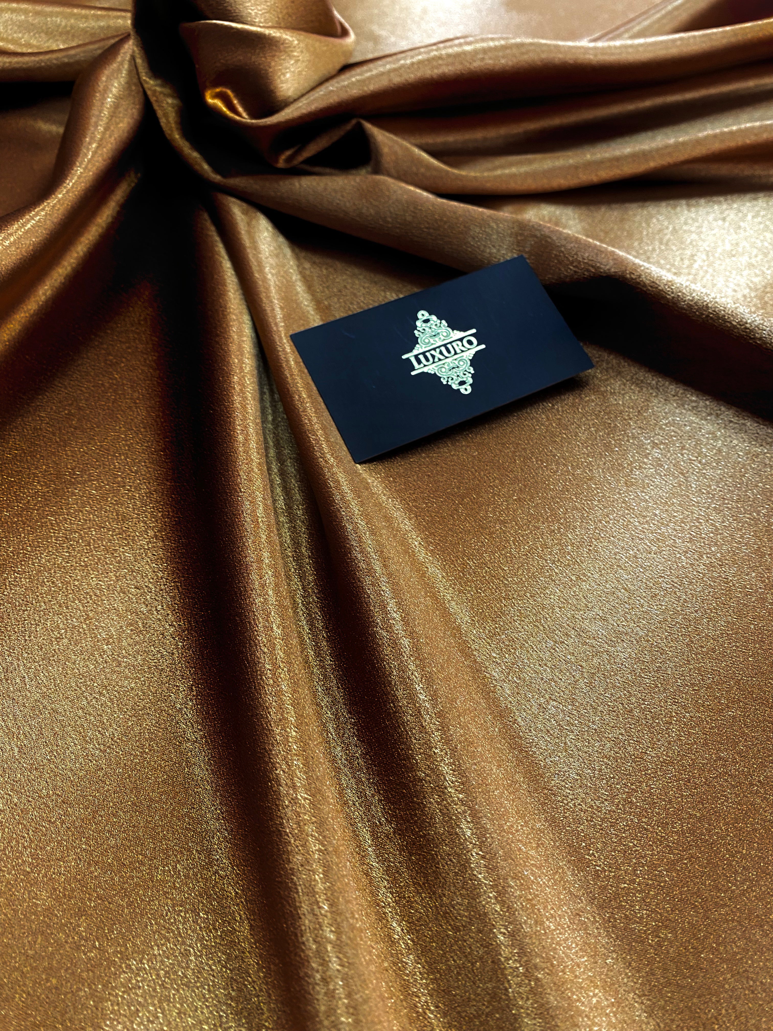 Metallizált bronz elasztikus taft