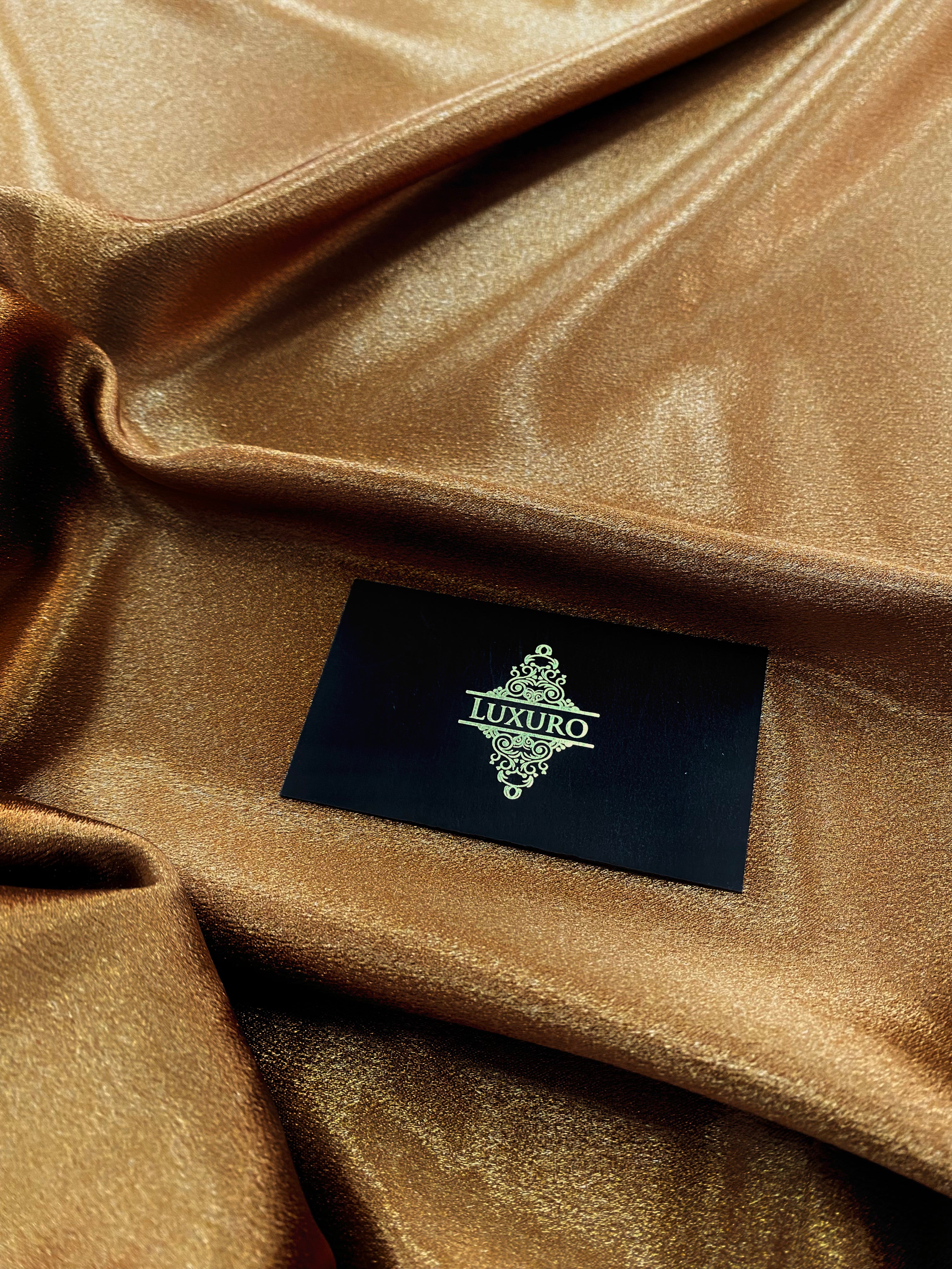 Metallizált bronz elasztikus taft