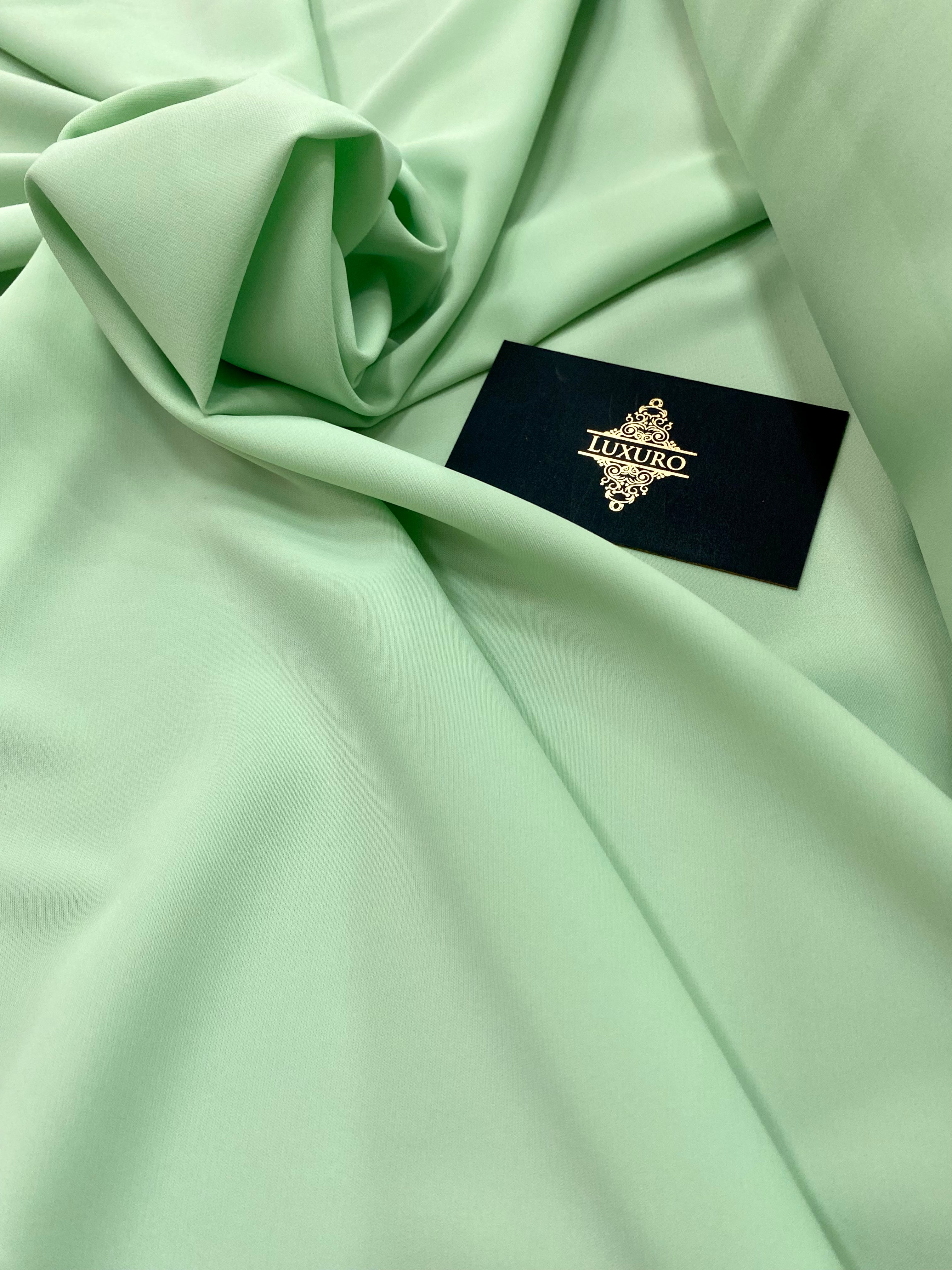 Hármas voile elasztikus menta