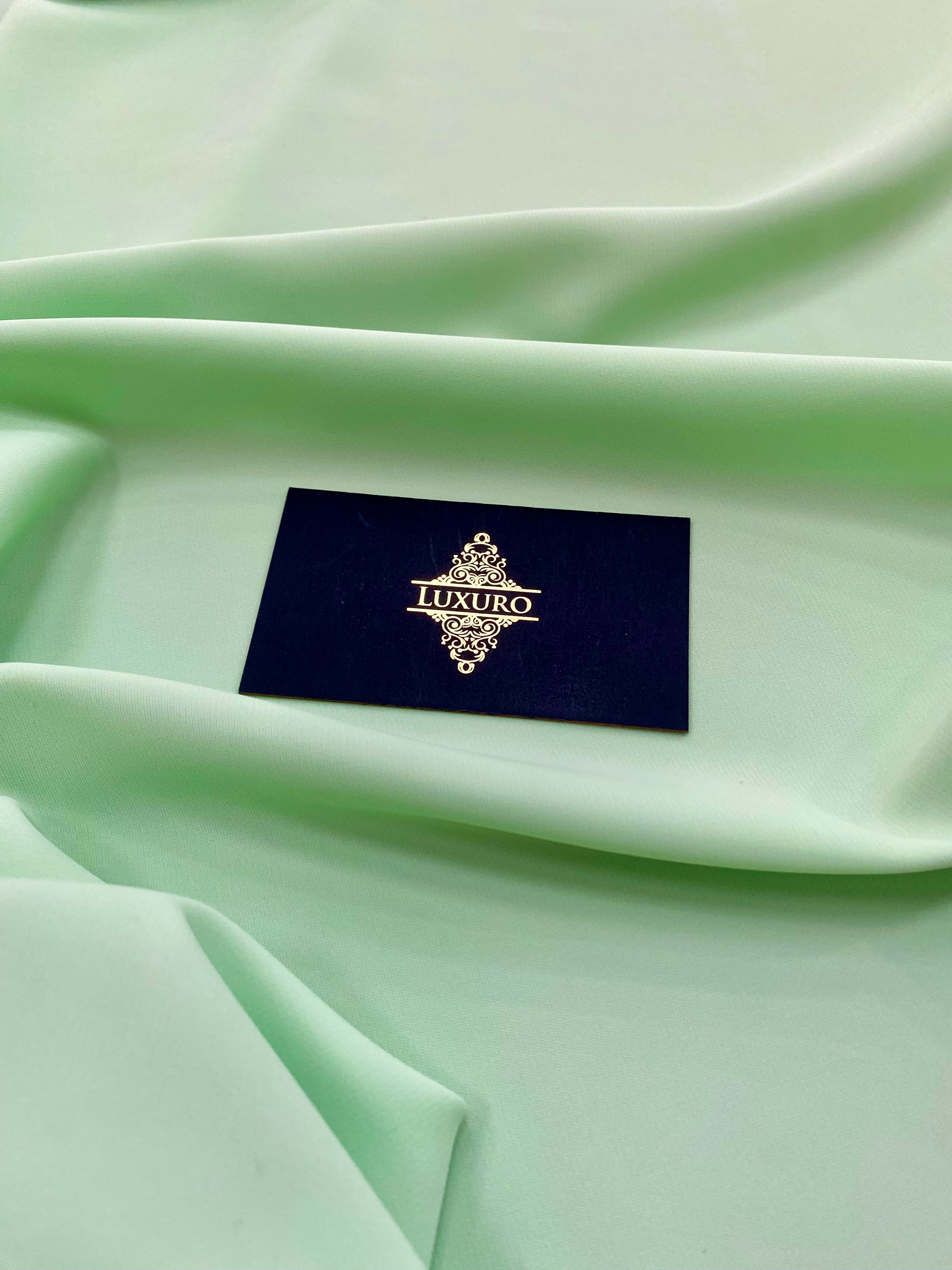 Hármas voile elasztikus menta