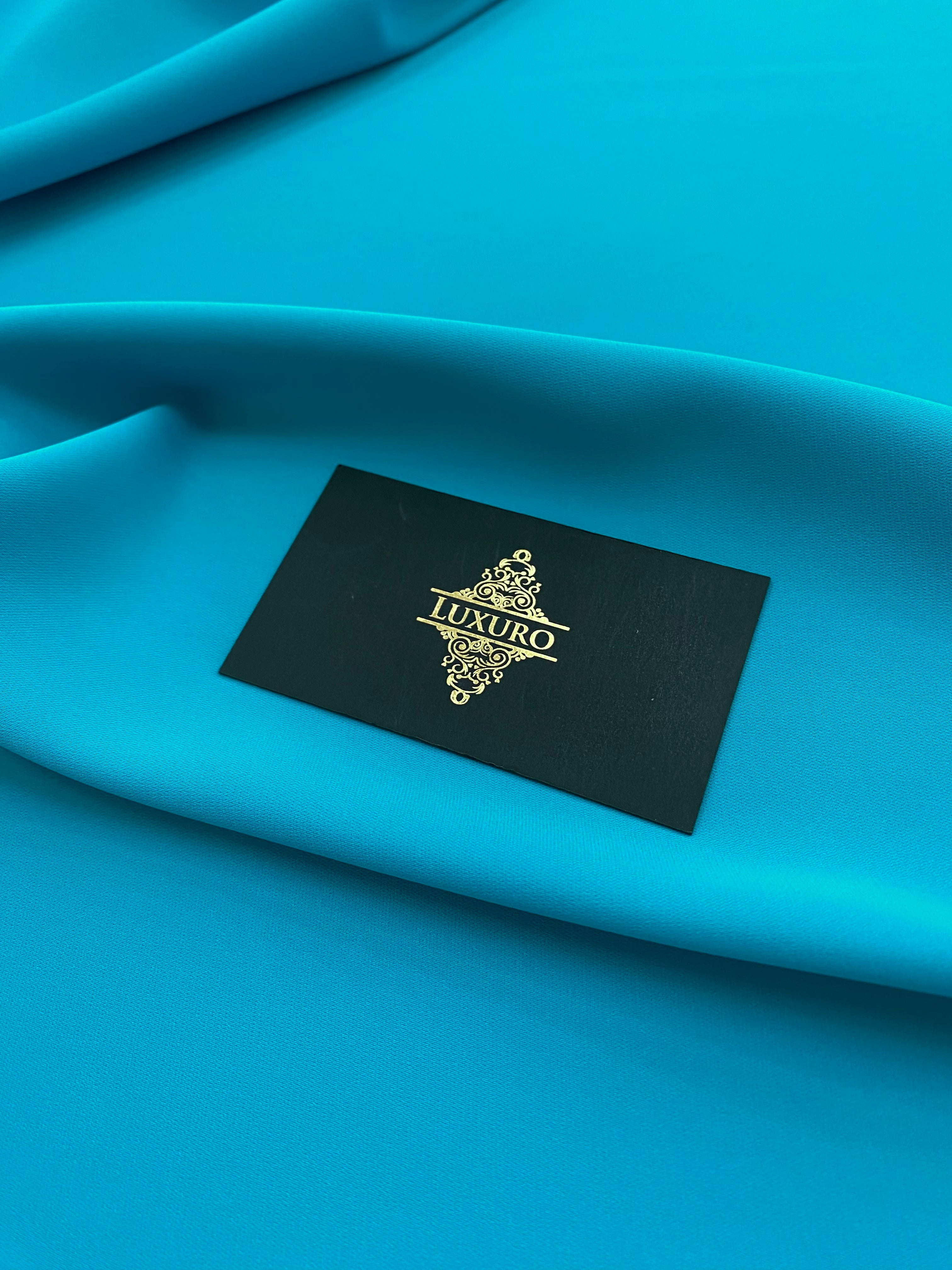 Gumis égkék háromrétegű voile