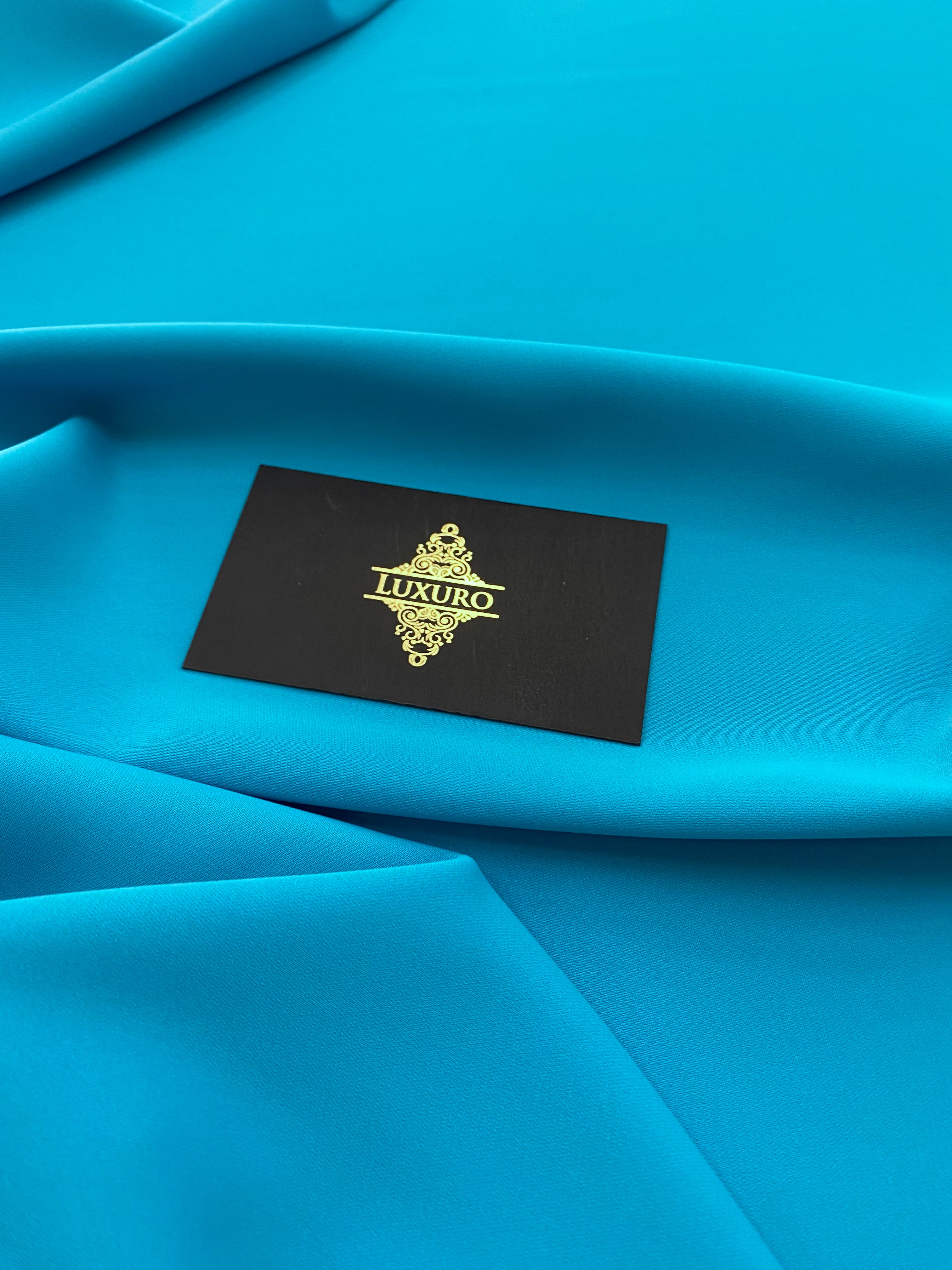 Gumis égkék háromrétegű voile