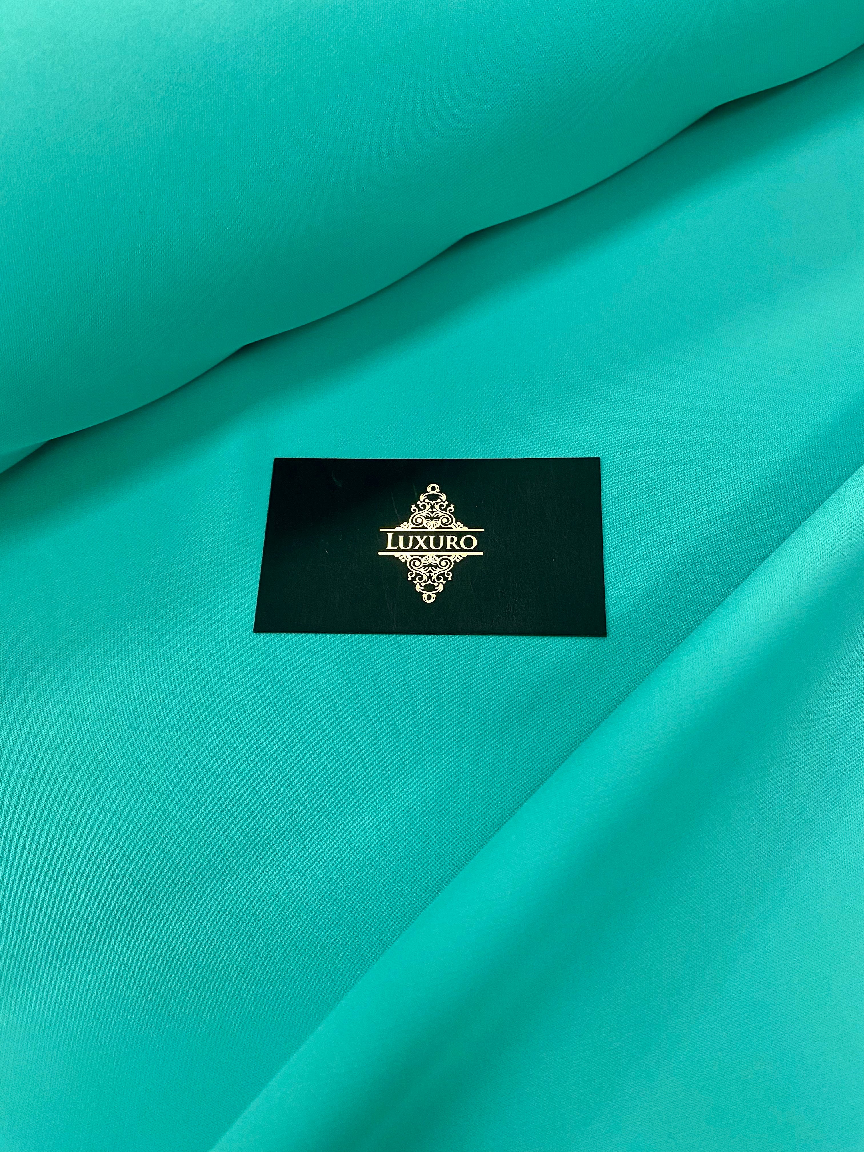 Triplu Voal Elastic Turcoaz