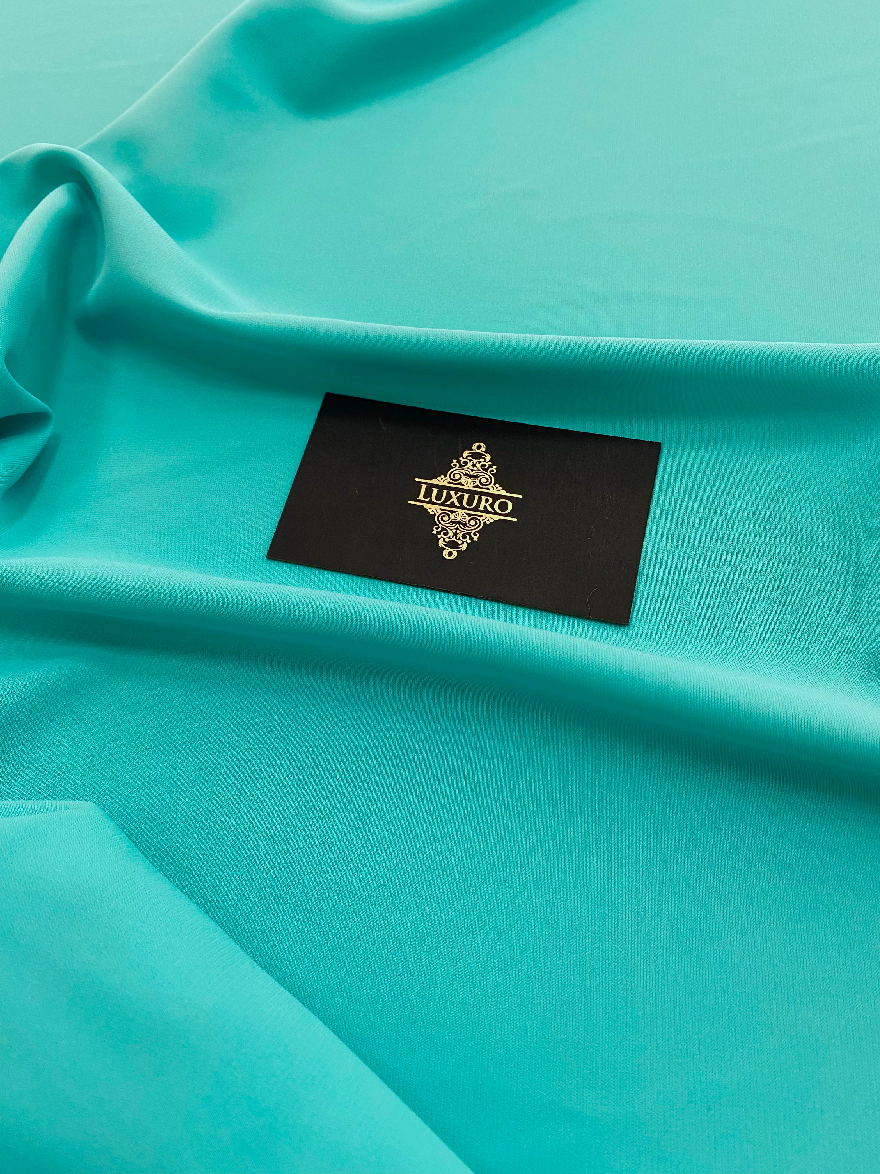 Triplu Voal Elastic Turcoaz