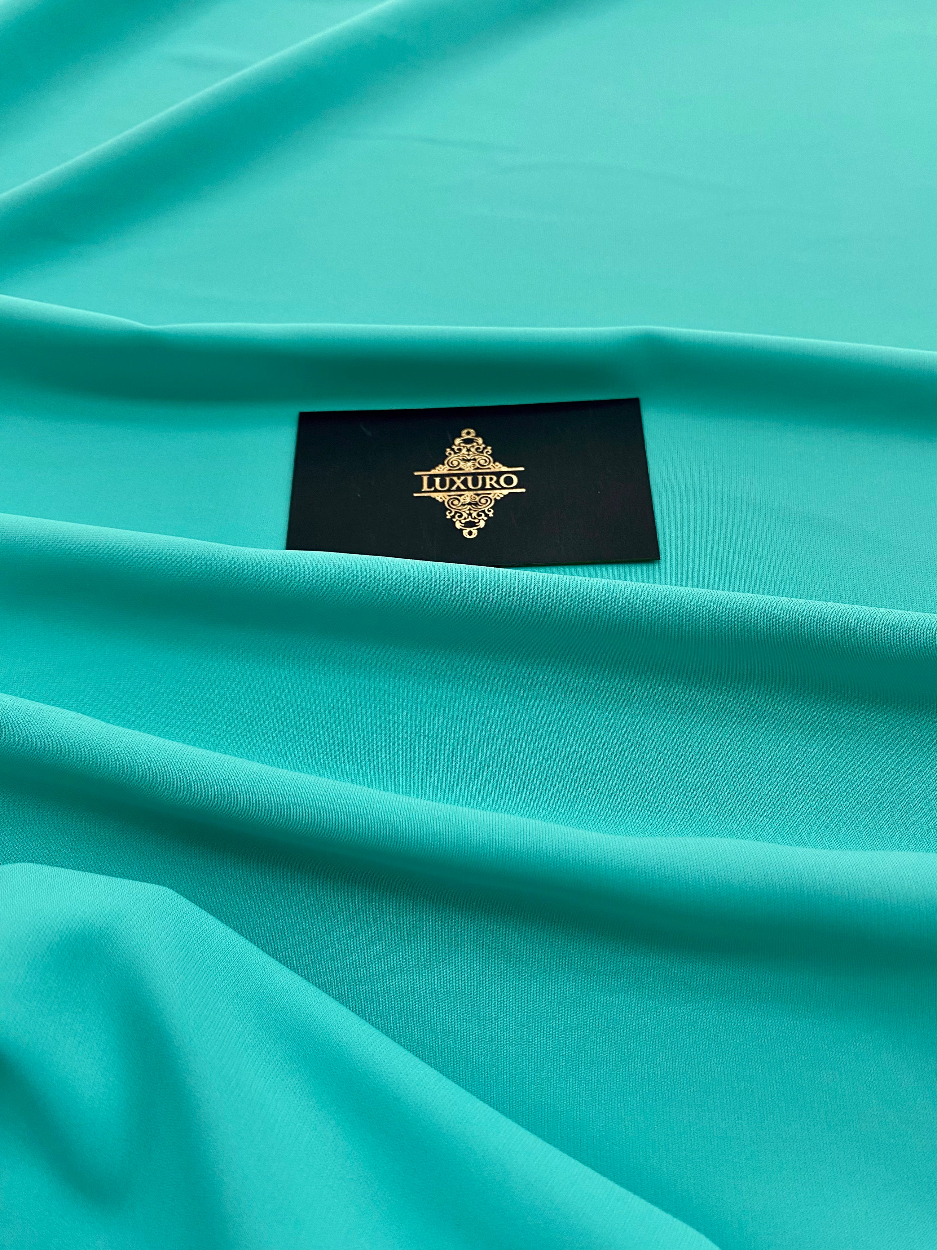 Triplu Voal Elastic Turcoaz