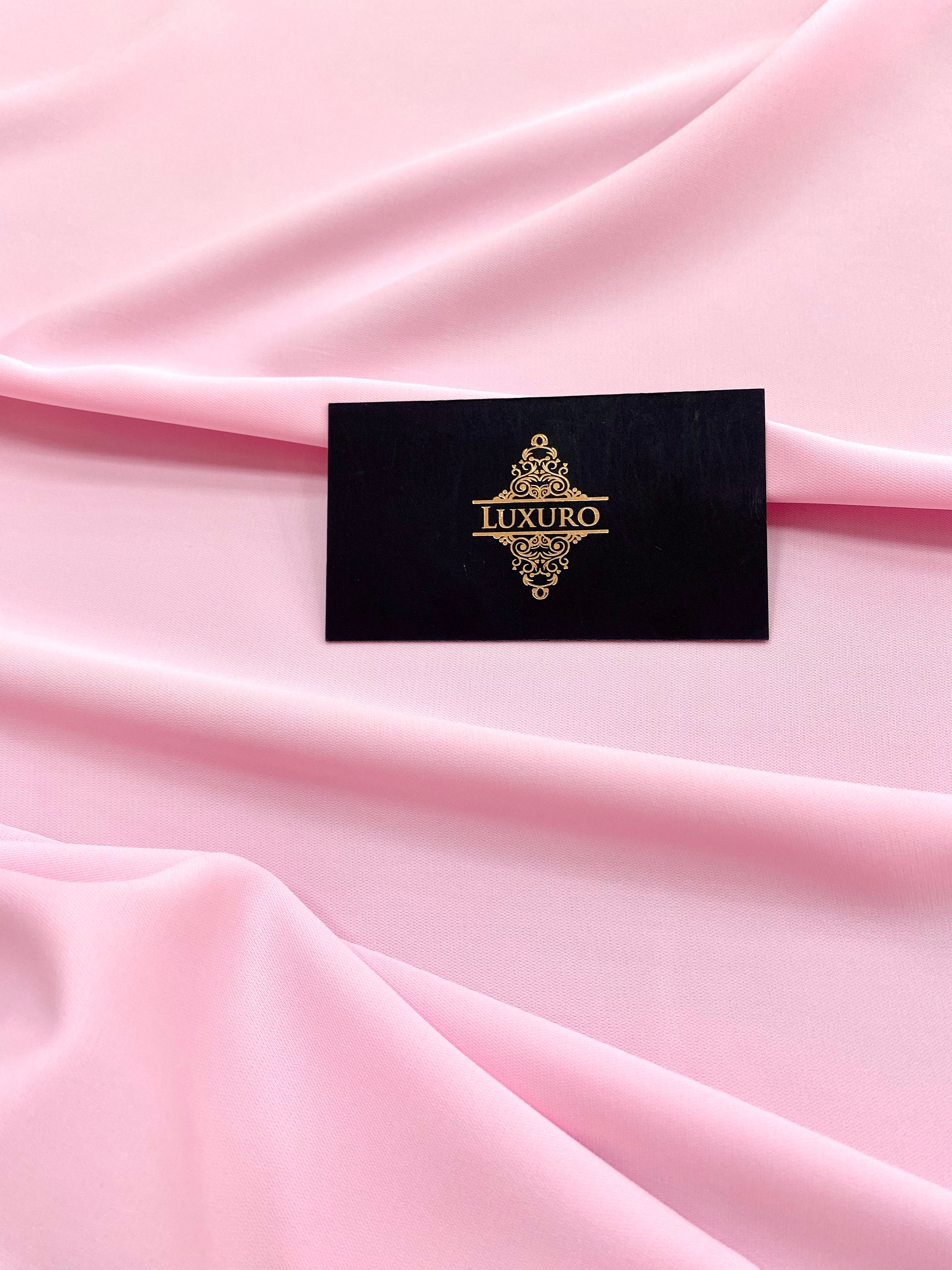 Triplu Voal Elastic Roz Deschis