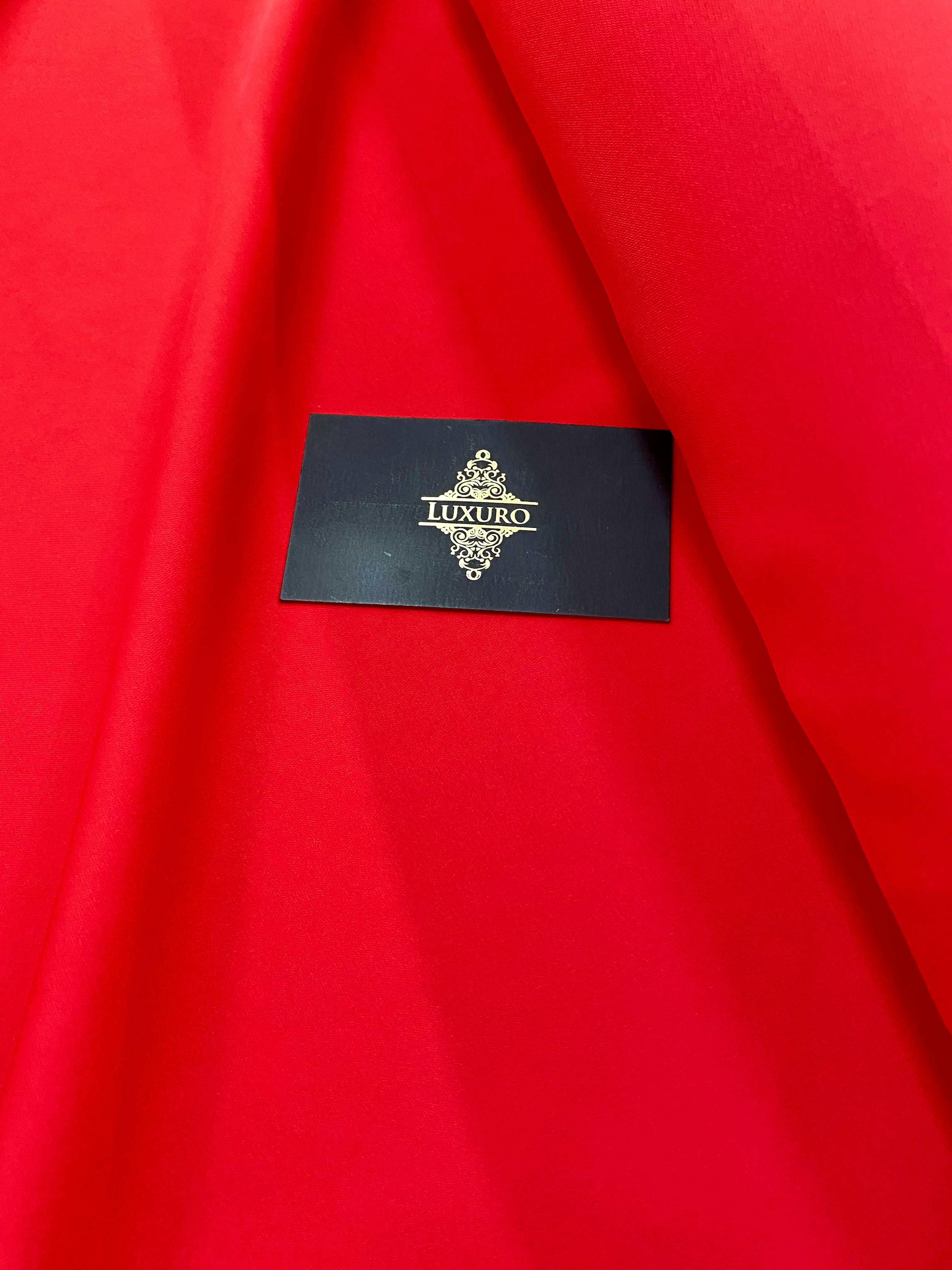 Triplu Voal Elastic Rosu Aprins