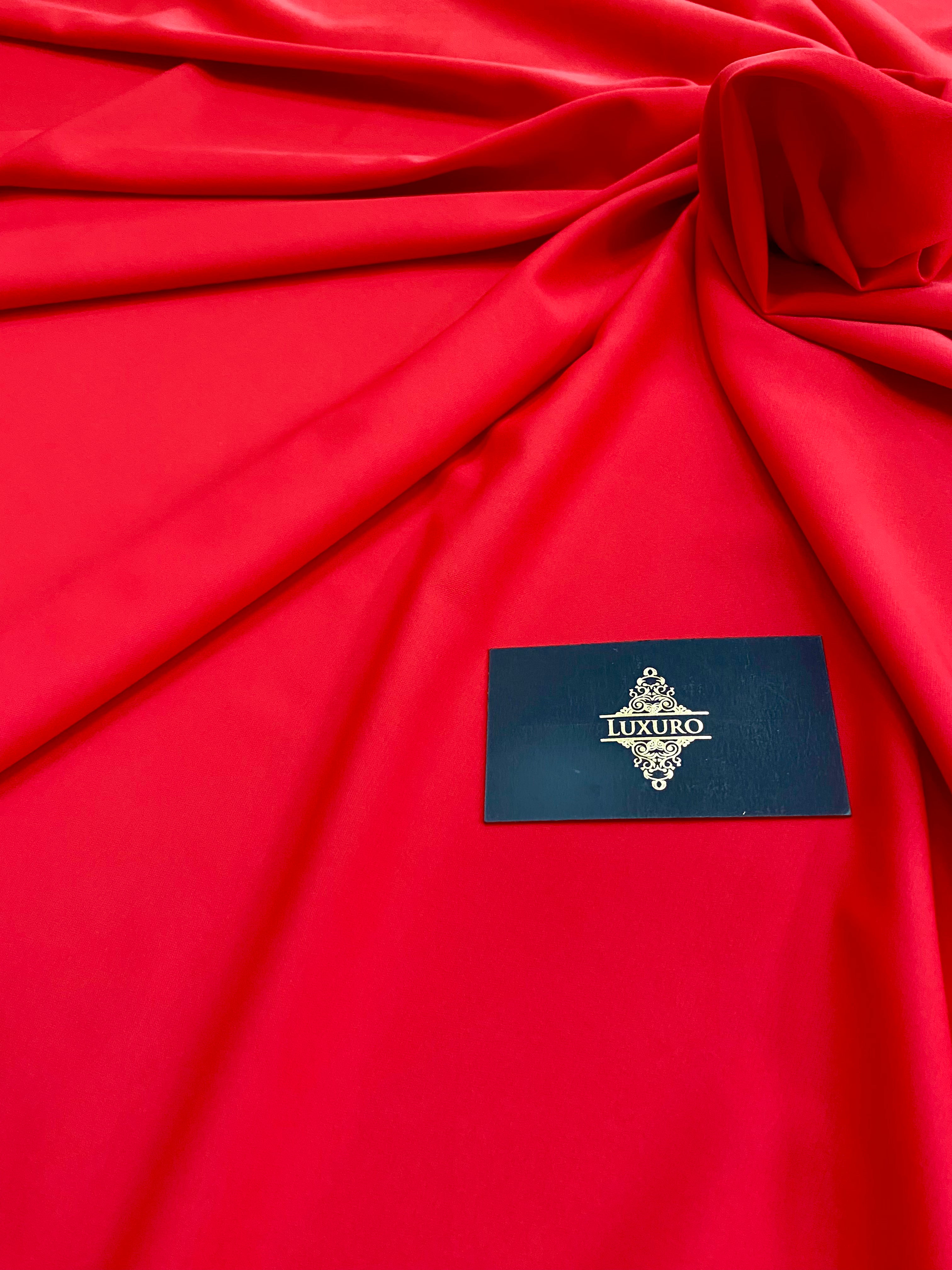 Triplu Voal Elastic Rosu Aprins