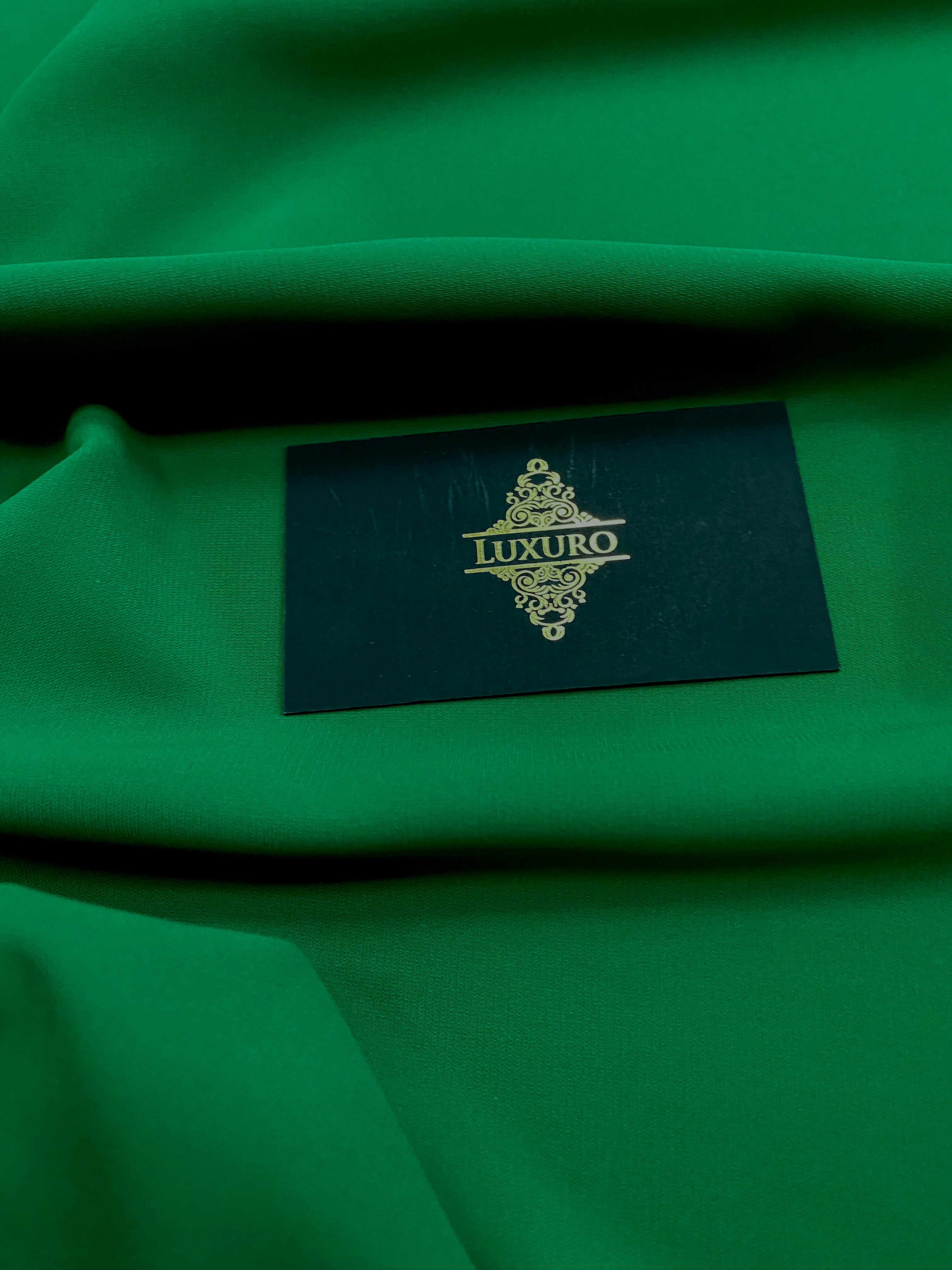 Triplu Voal Elastic Verde Smarald