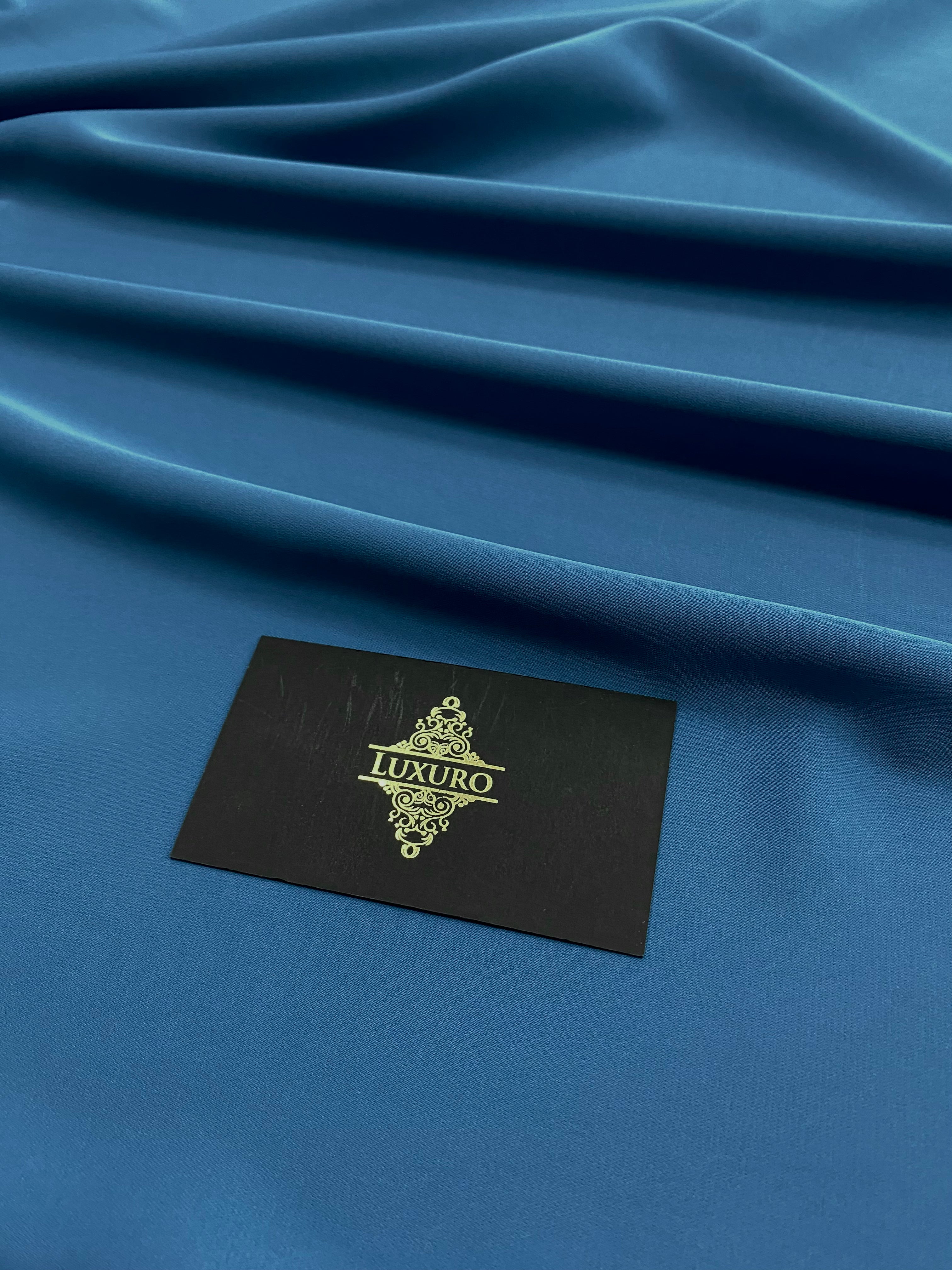 Triplu Voal Elastic Albastru Marin