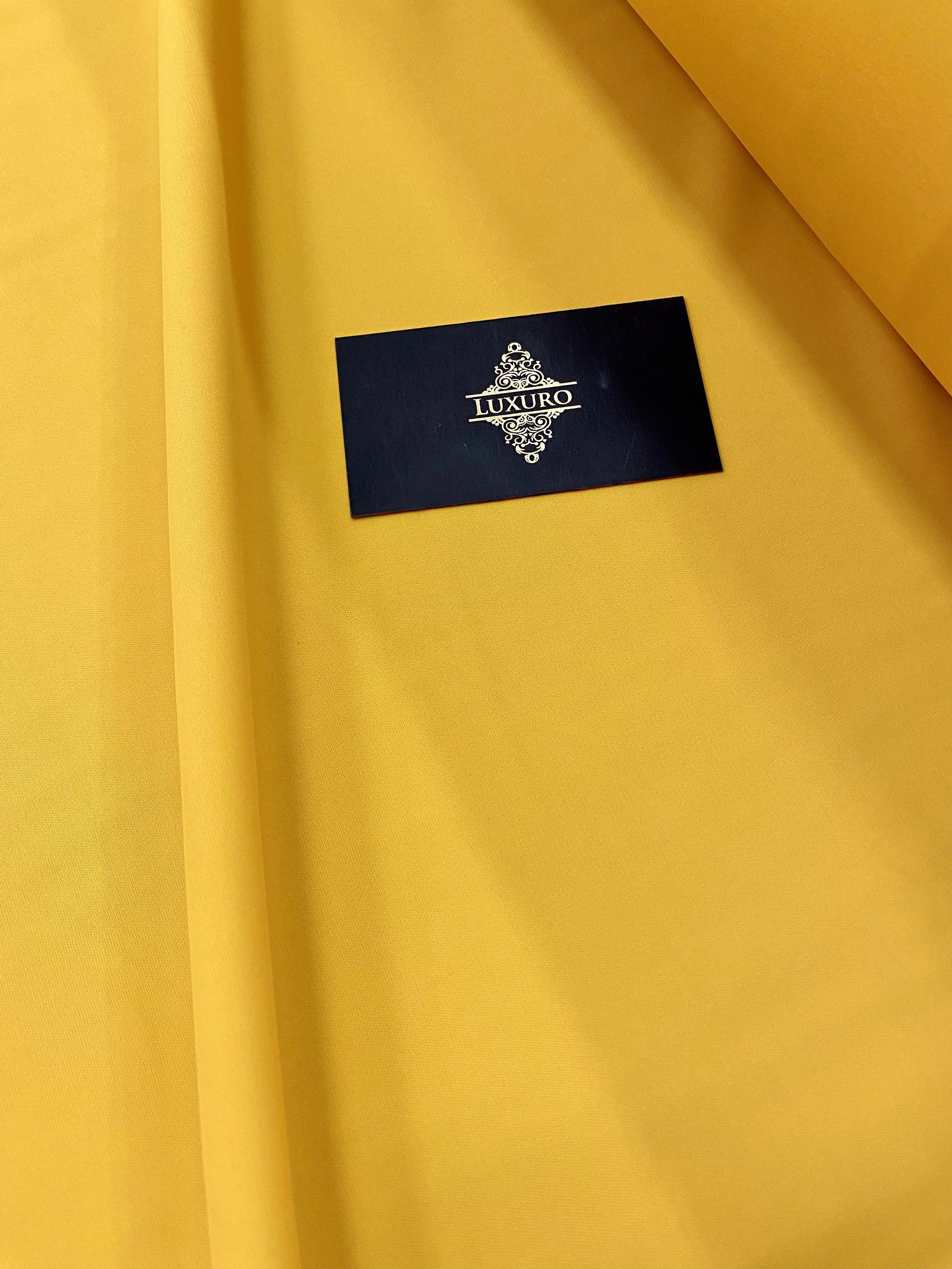 Triplu Voal Elastic Galben Inchis