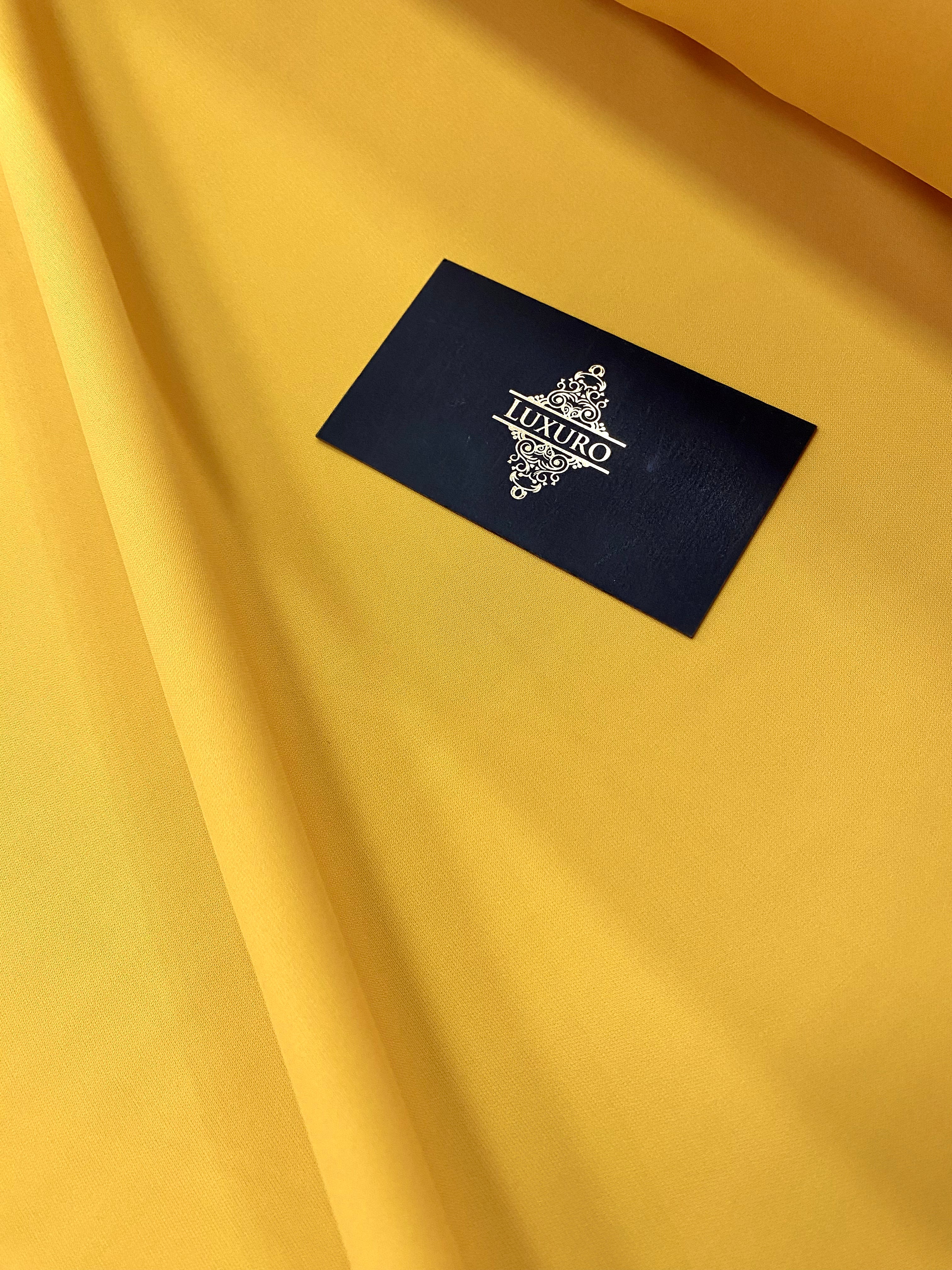 Triplu Voal Elastic Galben Inchis